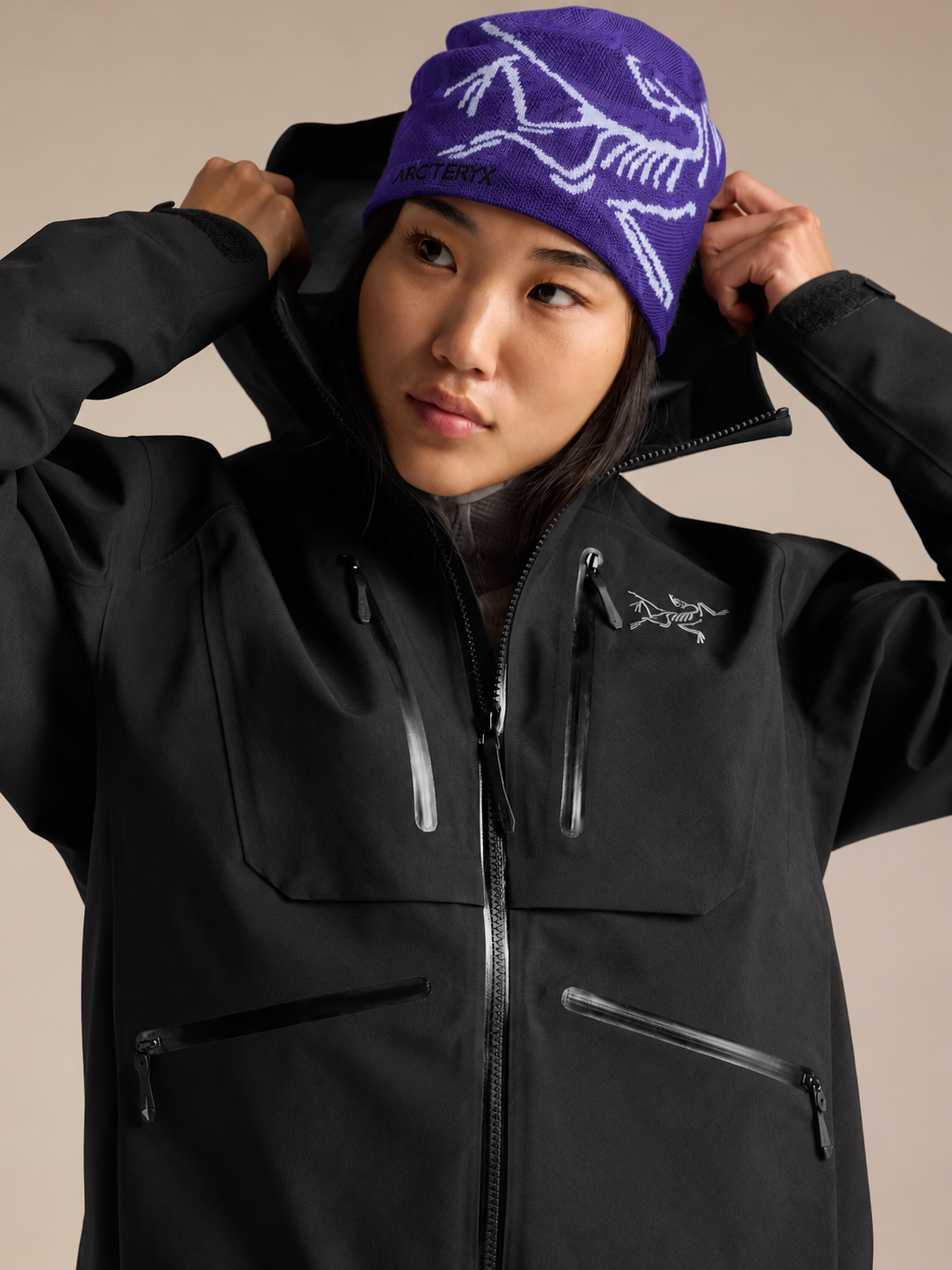 Bird Head Toque Beanie Blurple/Kasumi