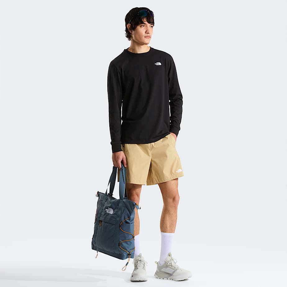 Mann Evolution Simple Dome Regular Langarm T-shirt Black