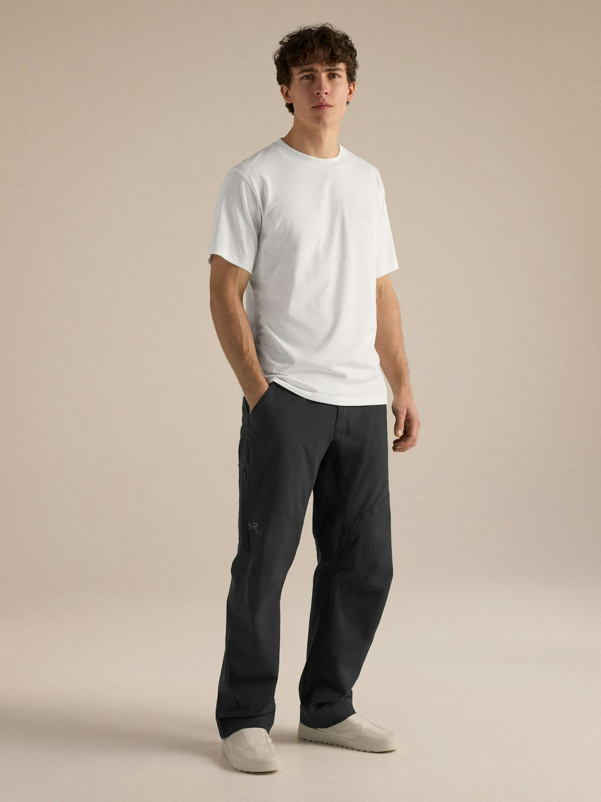 Camiseta Kragg SL Cotton Hombre White Light