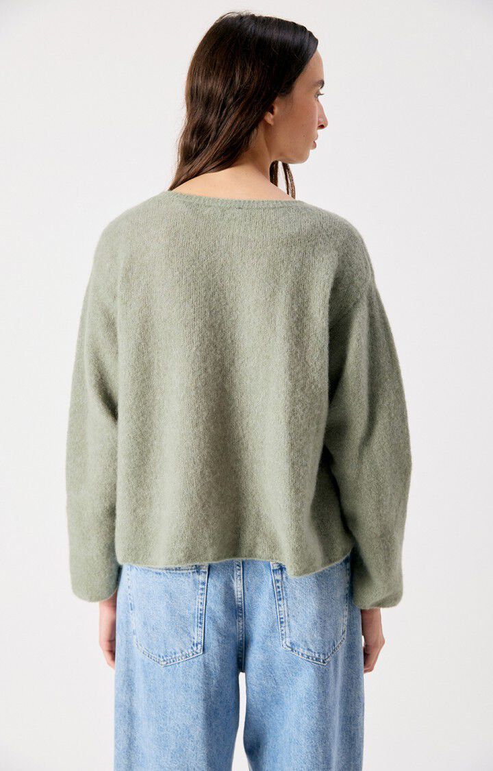 Frau Vitow Pullover Kaki Melange