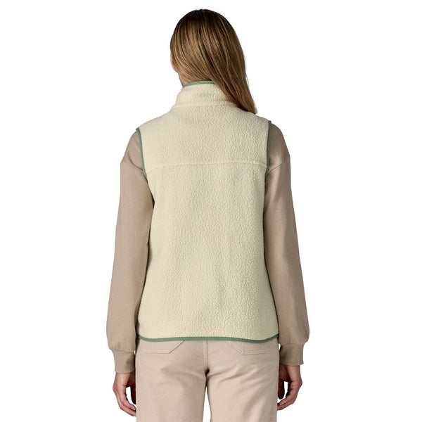 Gilet Reto Pile Donna Natural/Ellwood Green