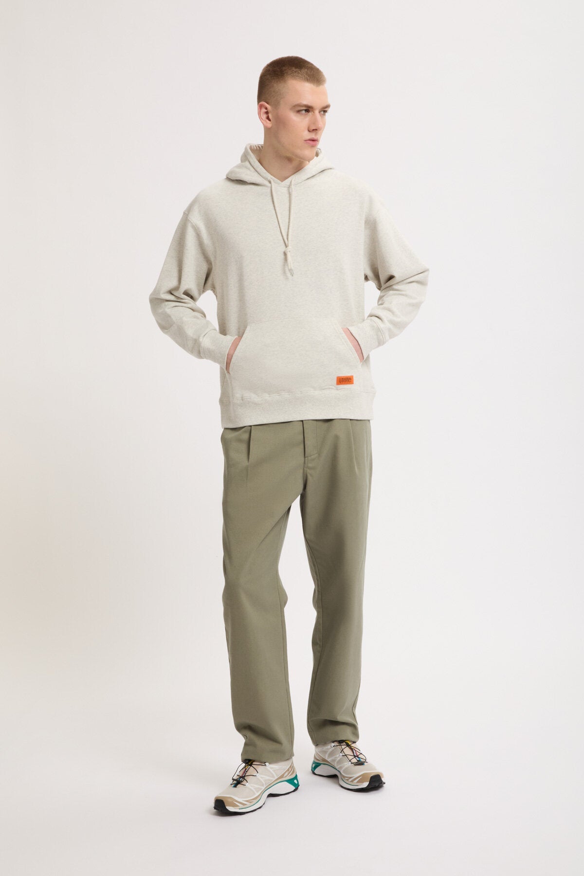 Maglia Hoodie Uomo Oatmeal