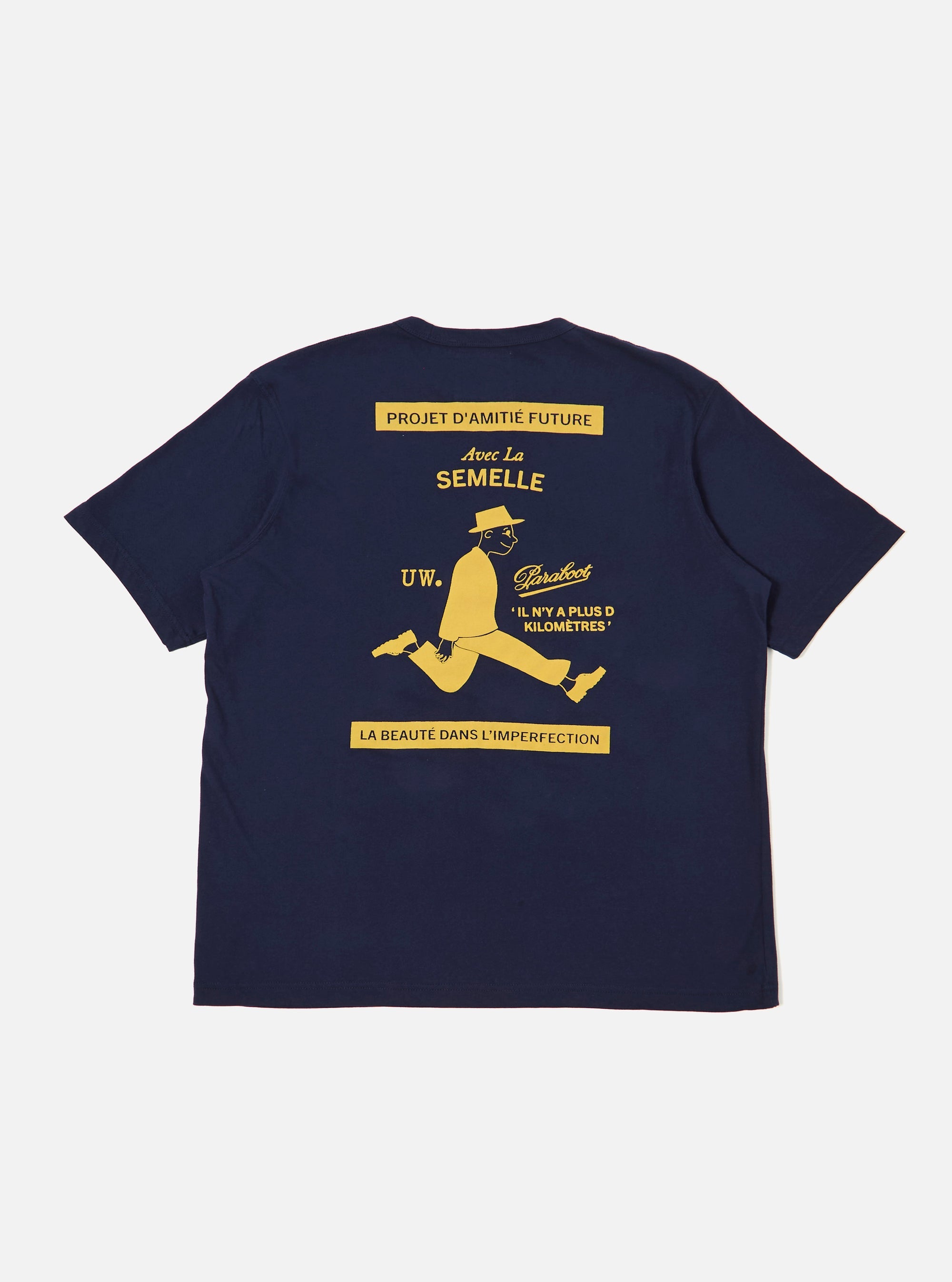 T-shirt Single Jersey Print Homme Navy