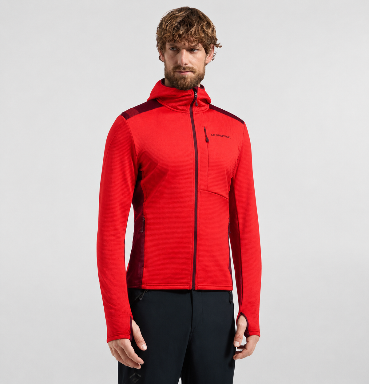 Mann Chill Thermal Pullover Mountain Red/Redwood