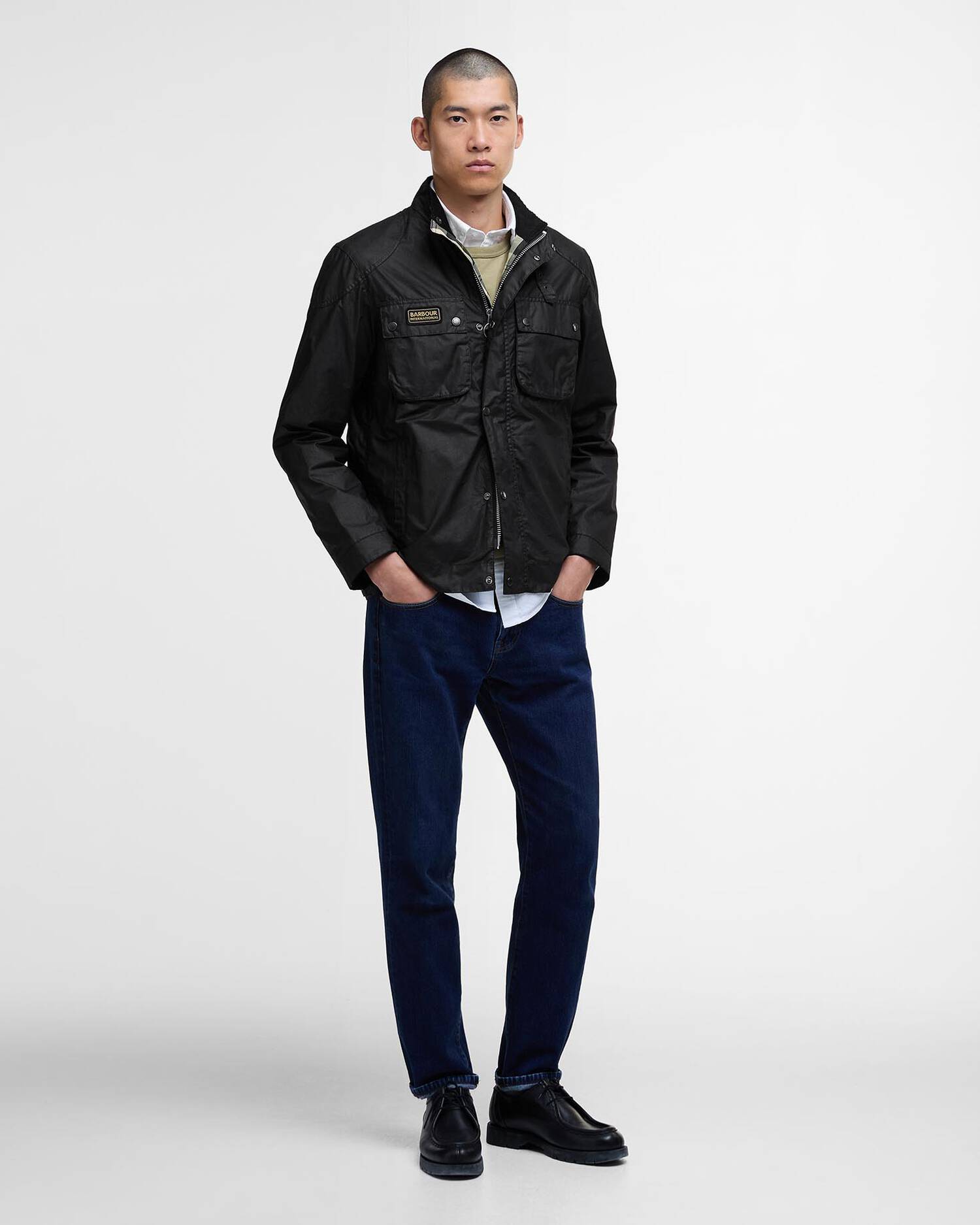 Giacca Wax Merton Uomo Classic Black