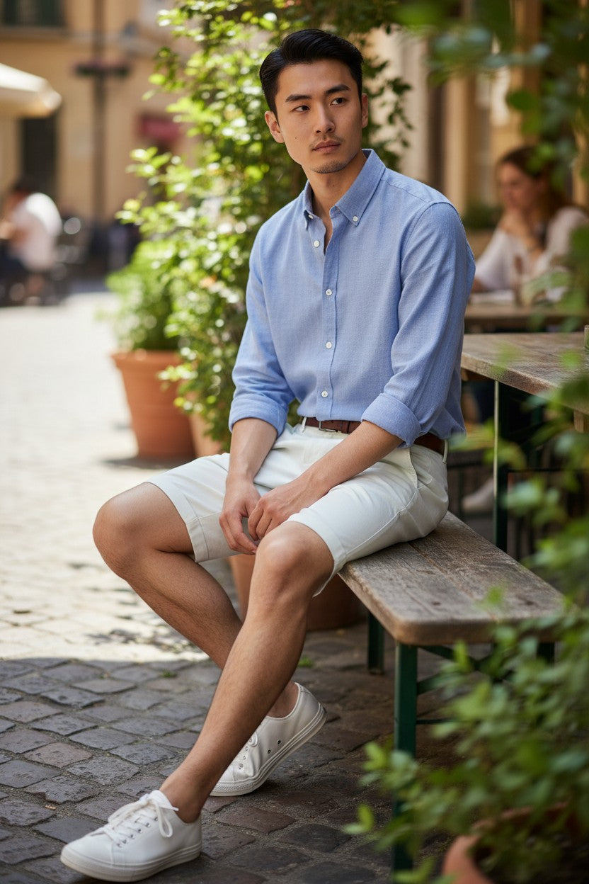 Short Brighton Homme White
