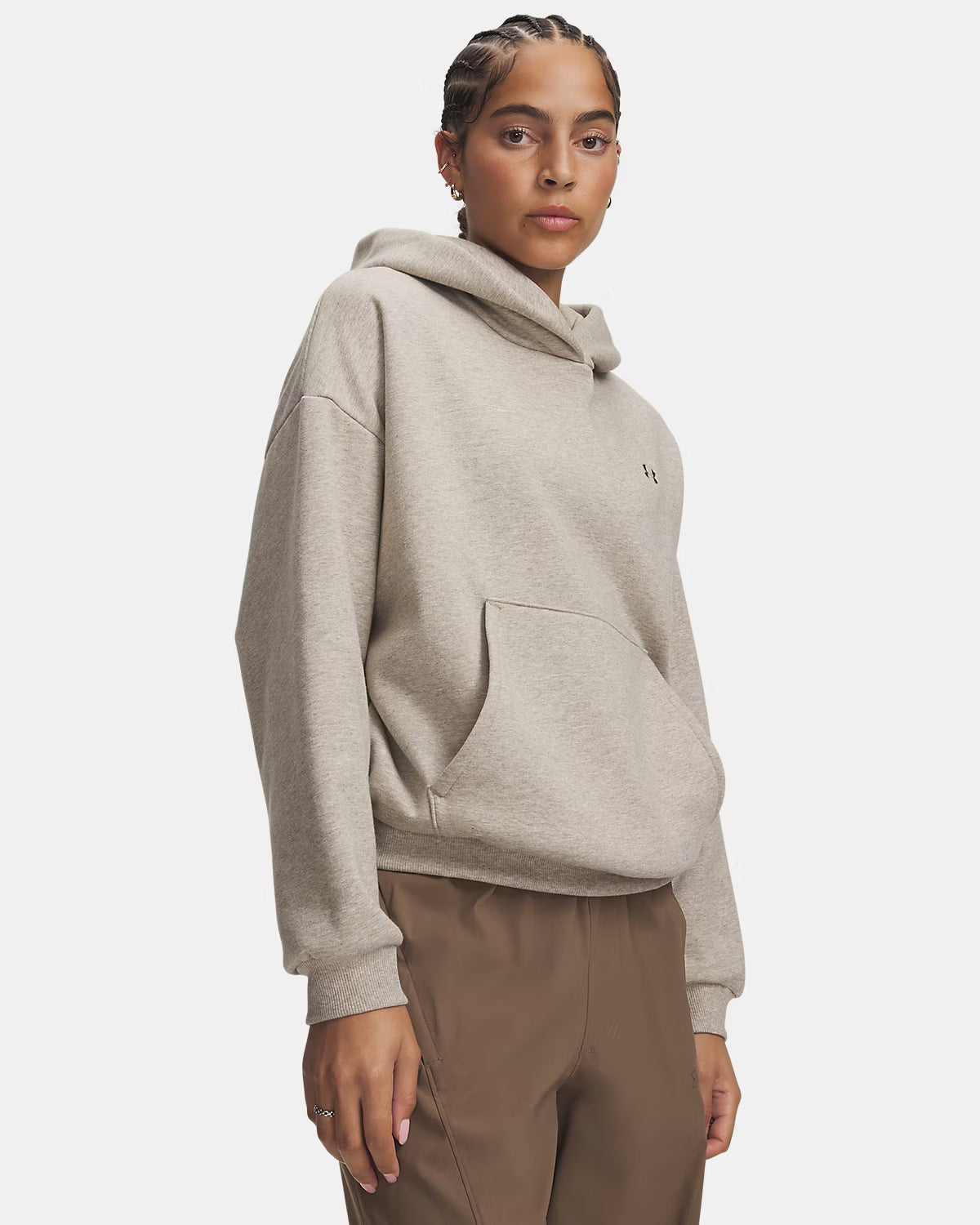 Maglia Icon Fleece Hoodie Donna Timberwolf Taupe