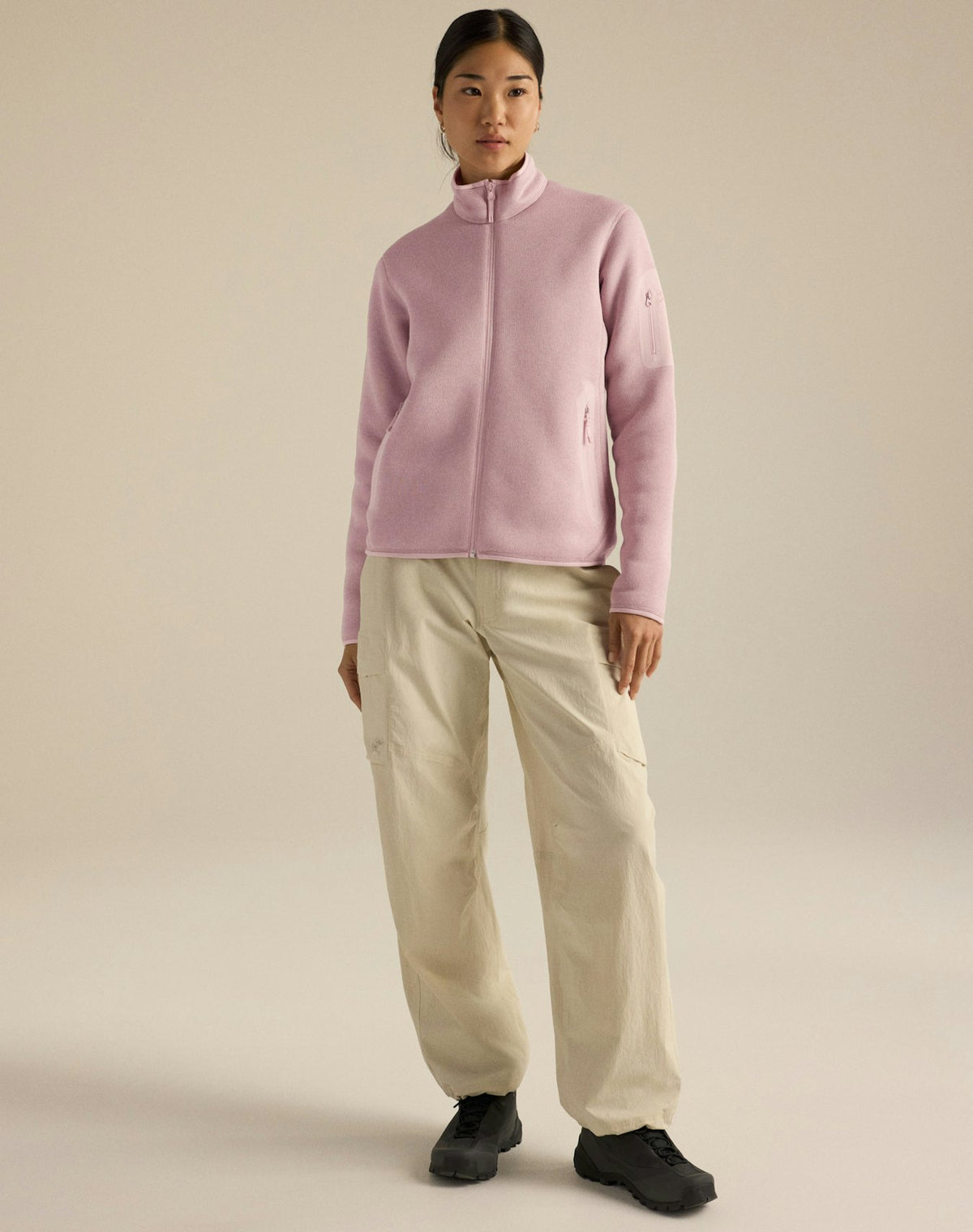 Dam Covert-kofta Alpine Rose Heather
