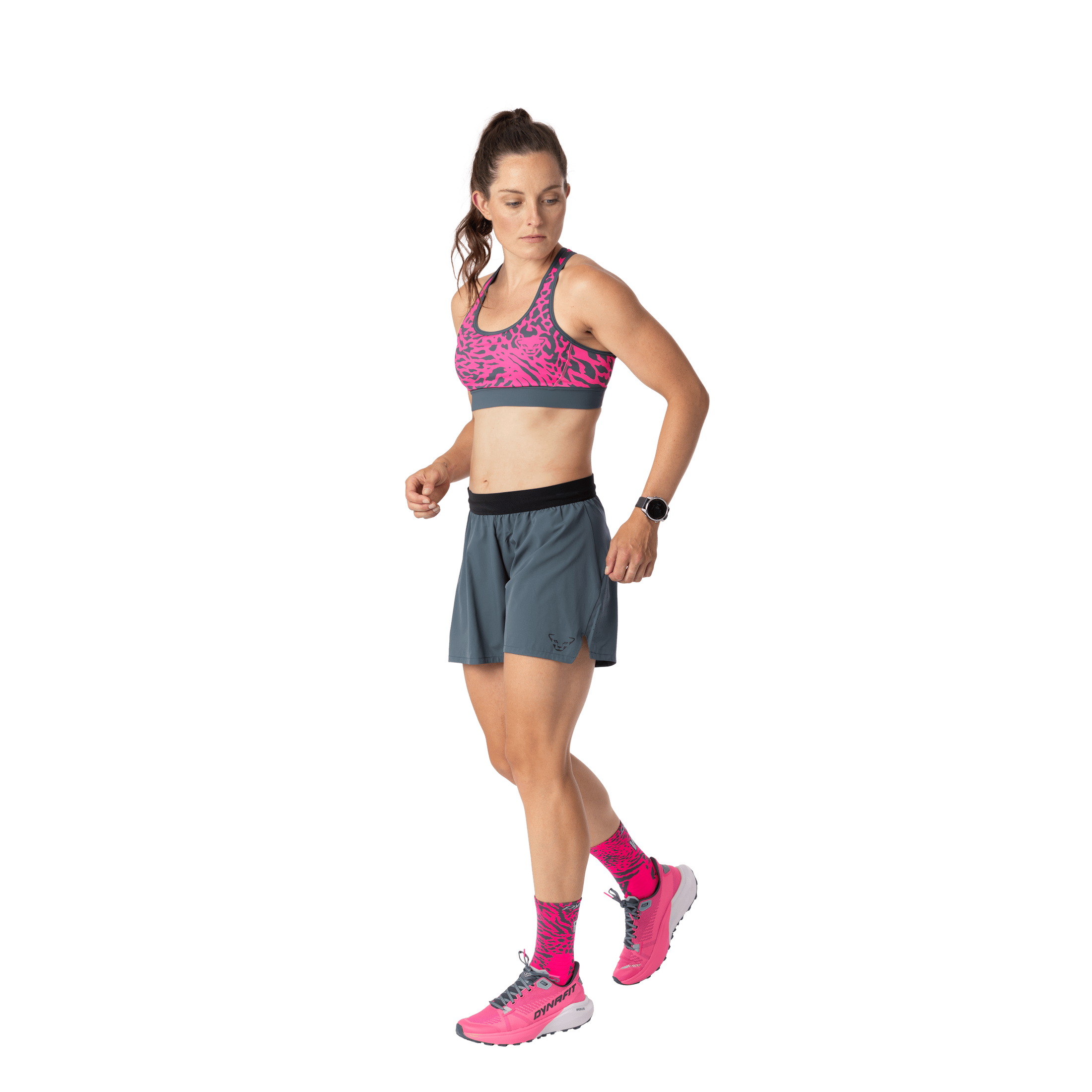 Top Alpine Graphic Bra Mujer Pink Glo