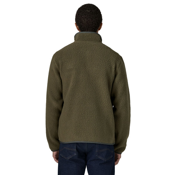 Men's Retro Pile Flacee Jumper Basin Green