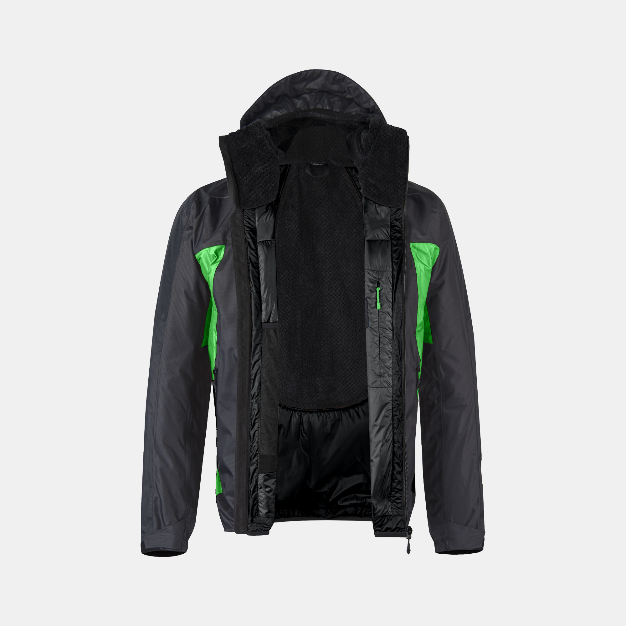 Giacca Nevis 2.0 Uomo Antracite/Vibe Green