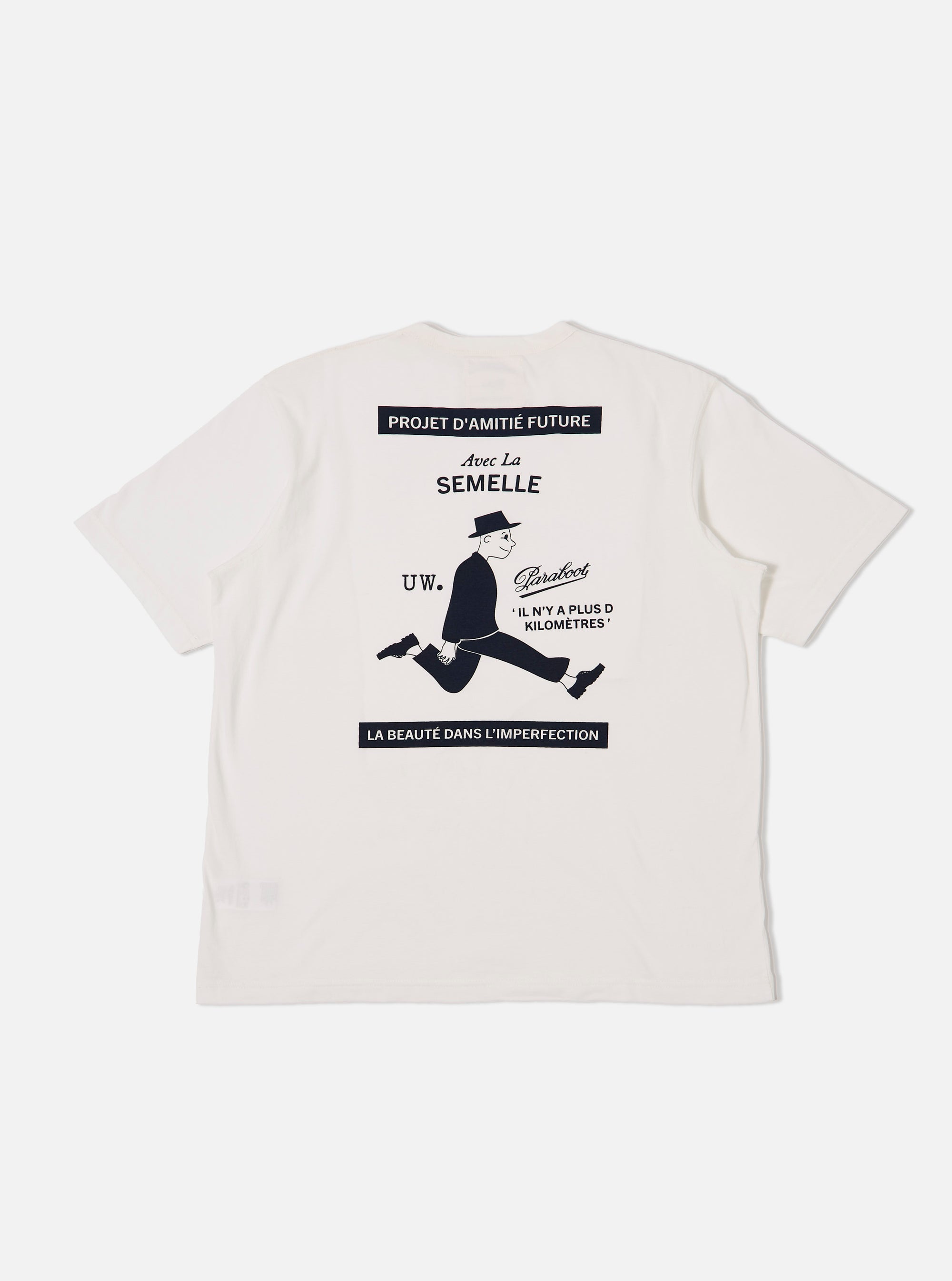T-shirt Single Jersey Print Uomo Ecru