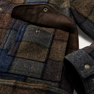 Chaqueta Mackinaw Wool Hombre Blue/Brown/Gray
