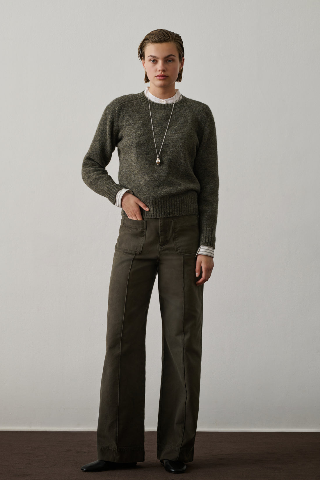 Pantaloni Harold Donna Kaki