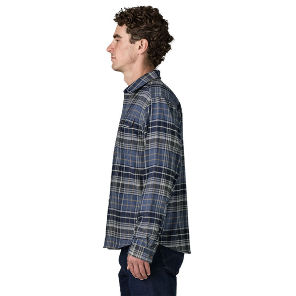 Mann Fjord Flannel Hemd Depth/New Navy