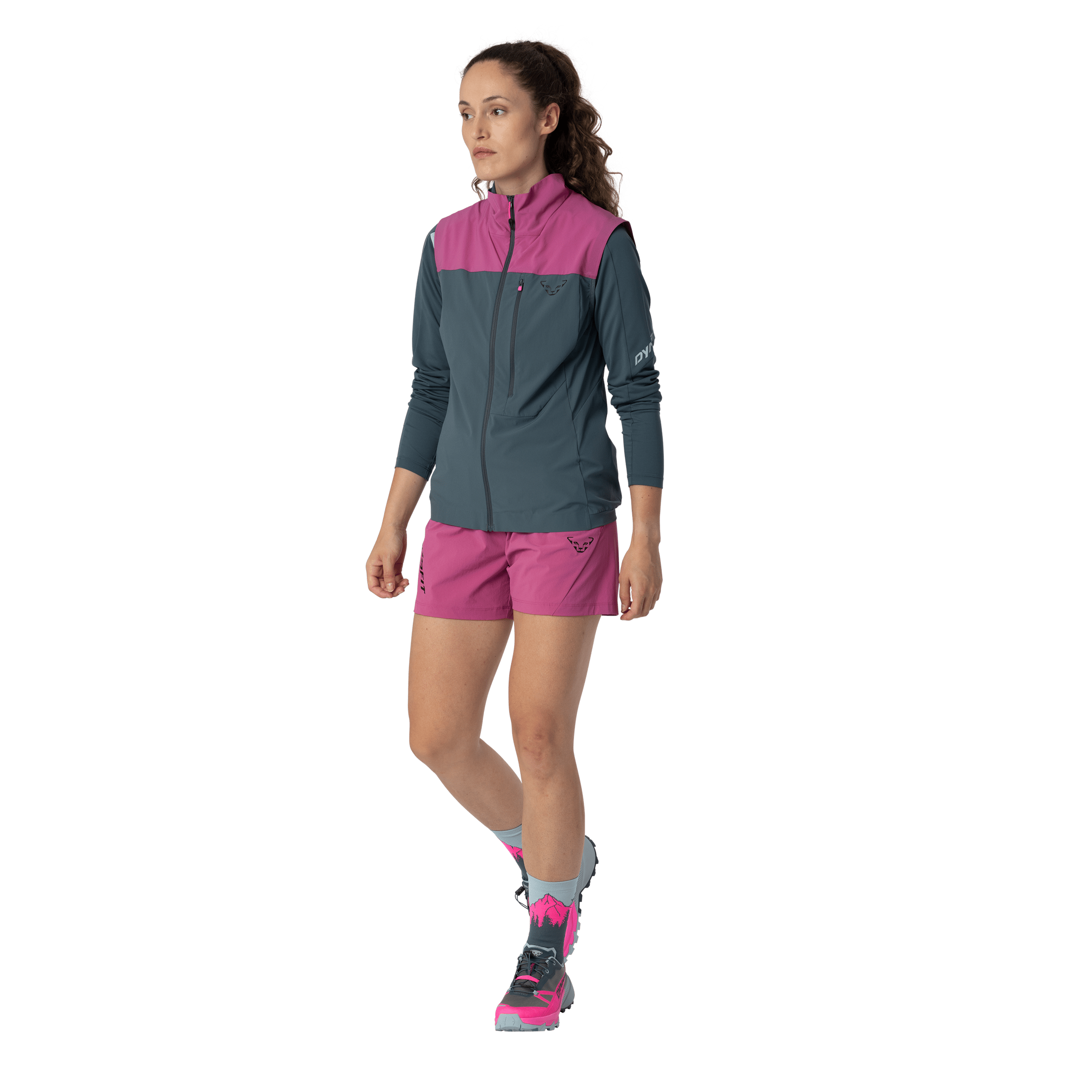 Frau Traverse Dynastrech Weste Magenta