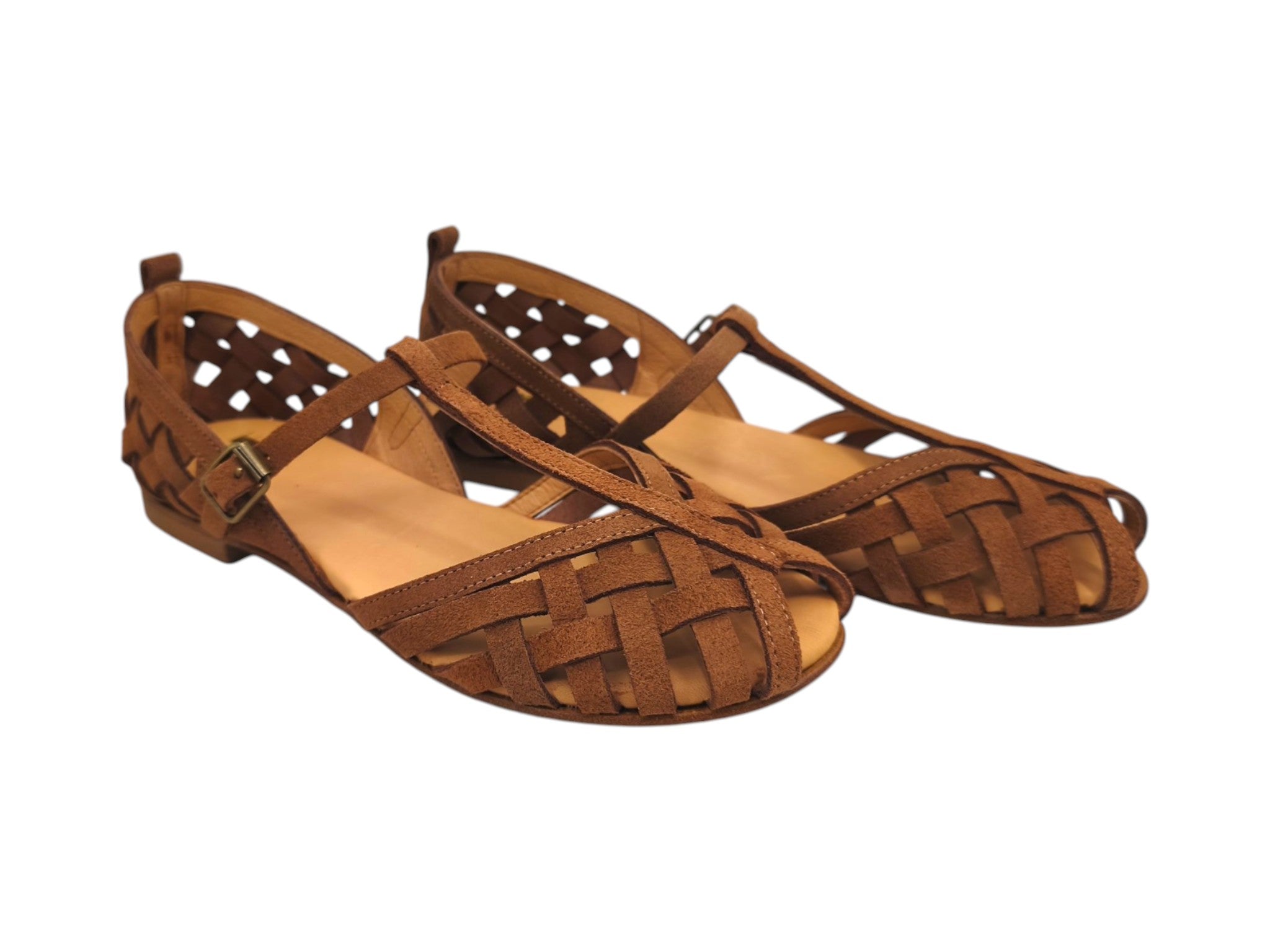 Sandali Pescaire Donna Tan Scamoscito