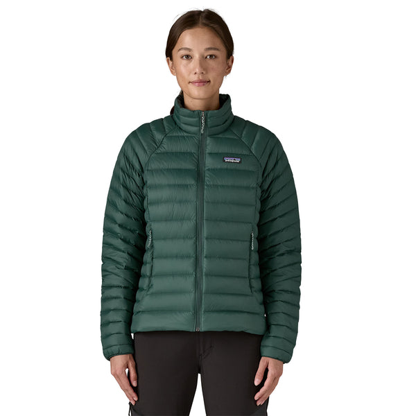 Frau Down Sweater Jacke Cascade Green