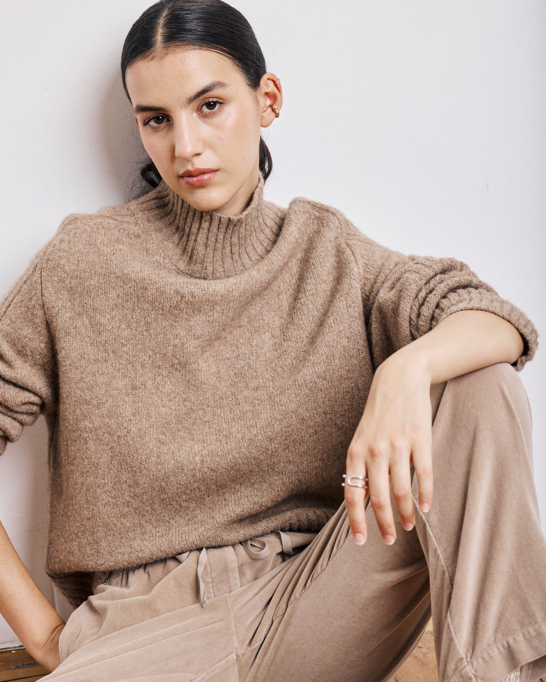 Frau Myrtille Pullover Beige