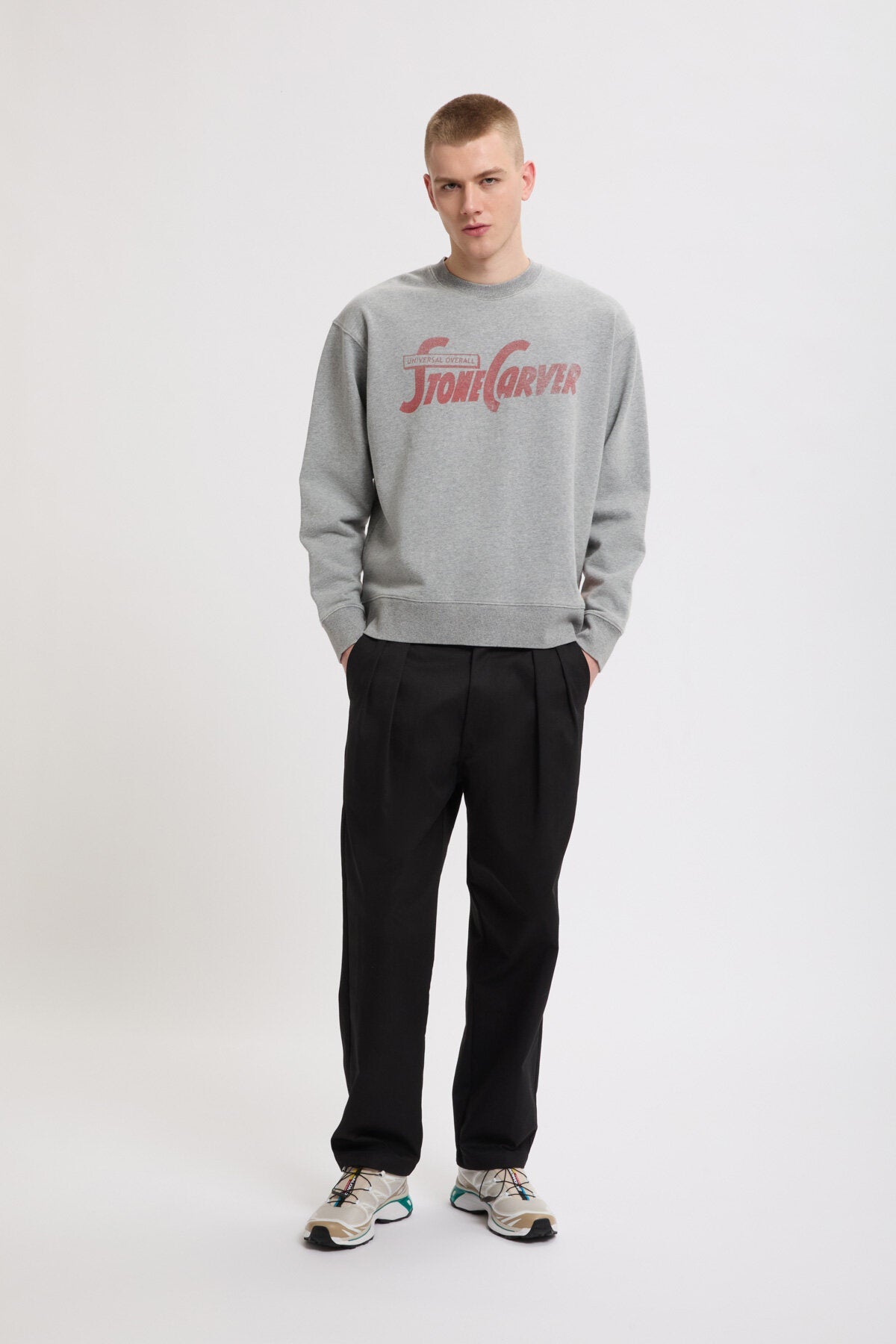 Men's Stone Carver Sweater Gray