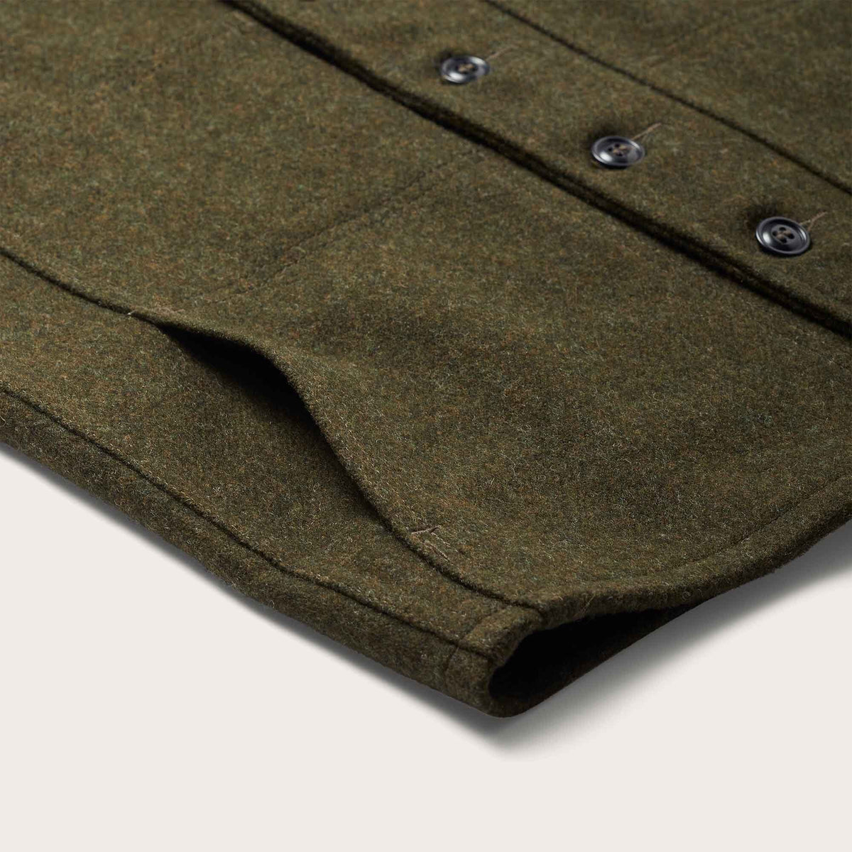 Gilet Mackinaw Wool Uomo Forest Green