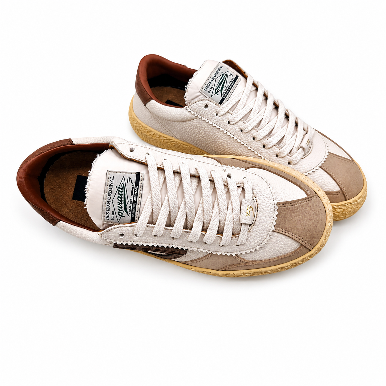 Mann Vintage Schuhe Cognac