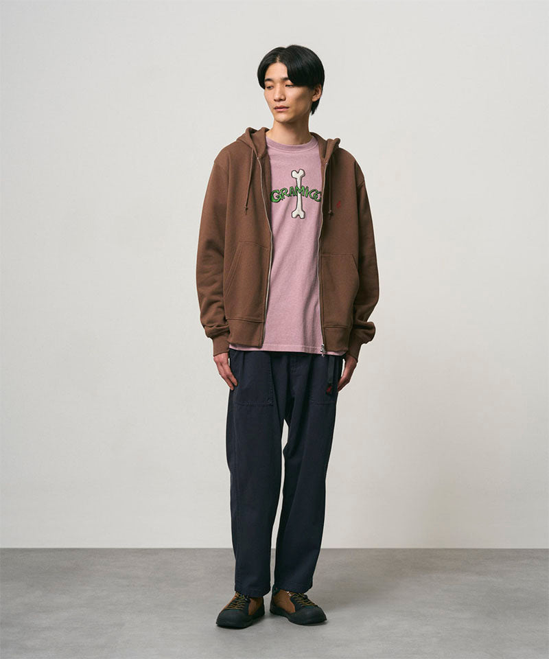 Maglia One Point Zip Uomo Brown