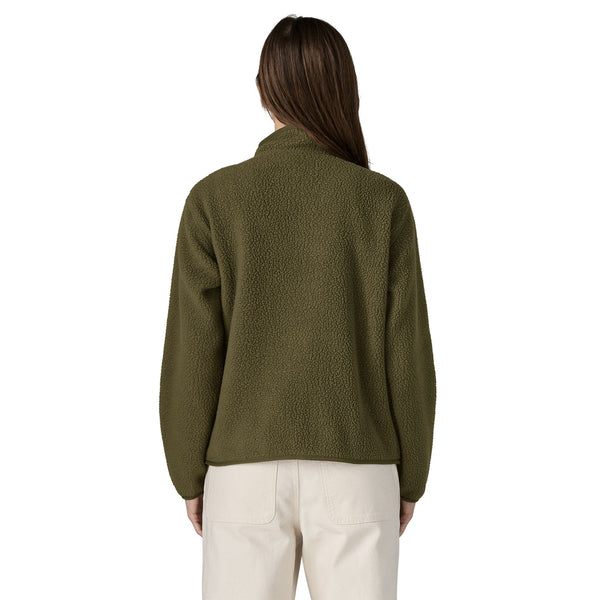 Frau Retro Pile Pullover Basin Green