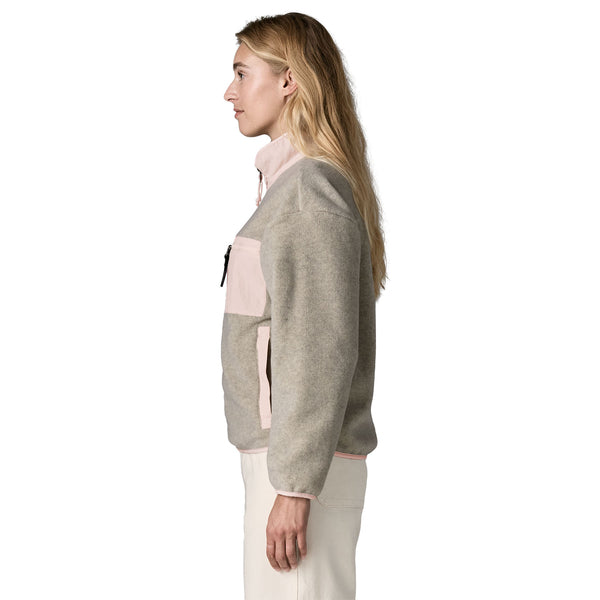 Maglia Synchilla Donna Oatmeal Heather/Pink Frost