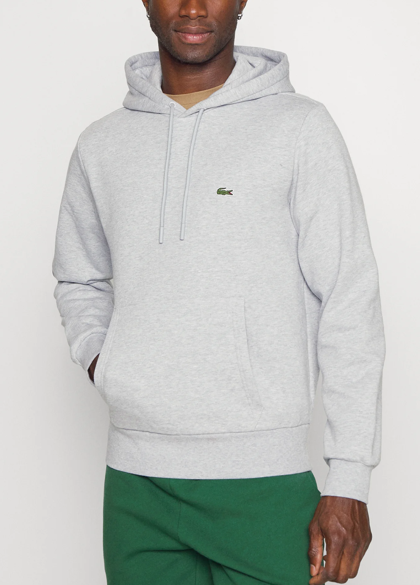 Pull Classic Fit Hoddy Homme Light Grey