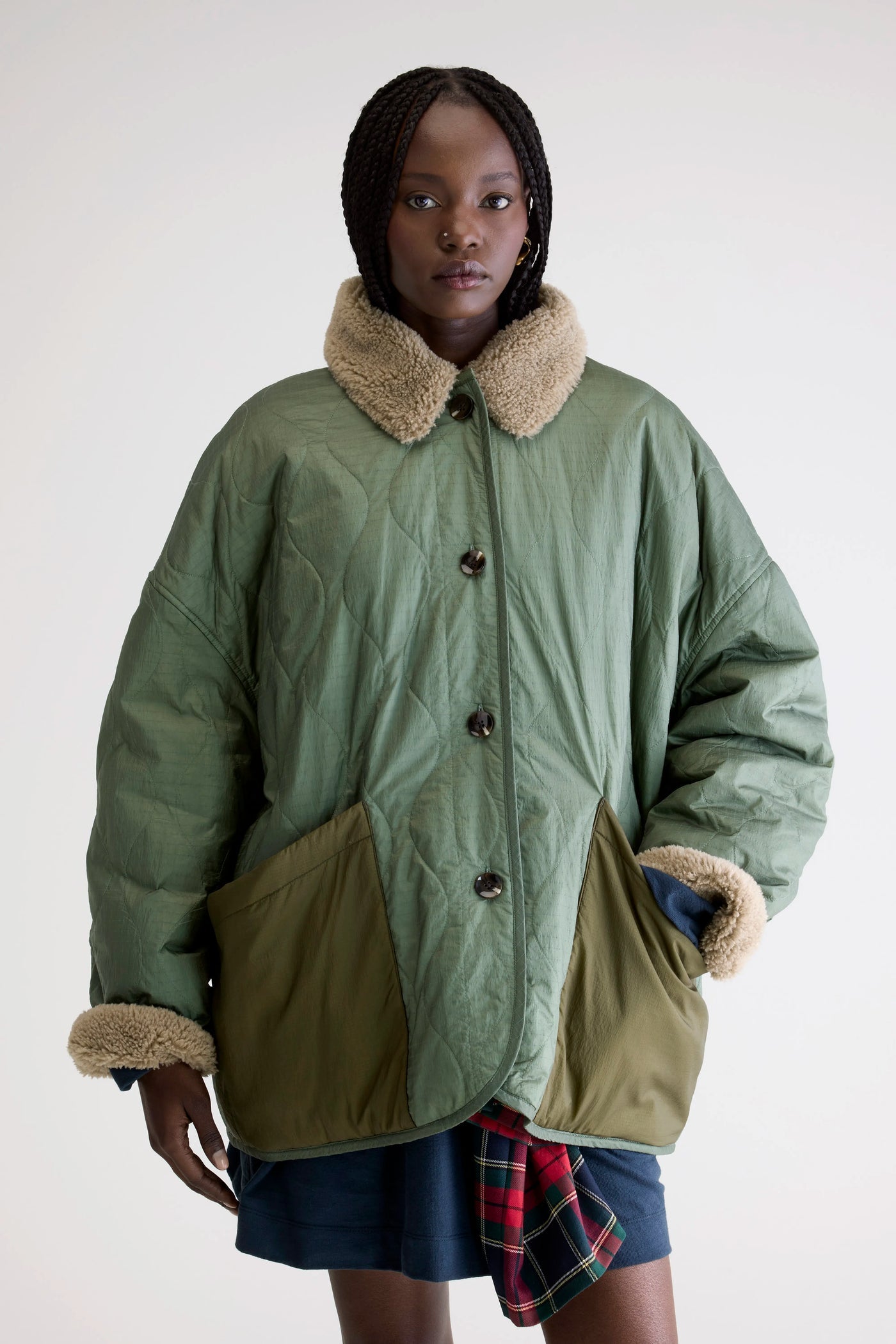 Frau Hampton Jacke Eucalyptus