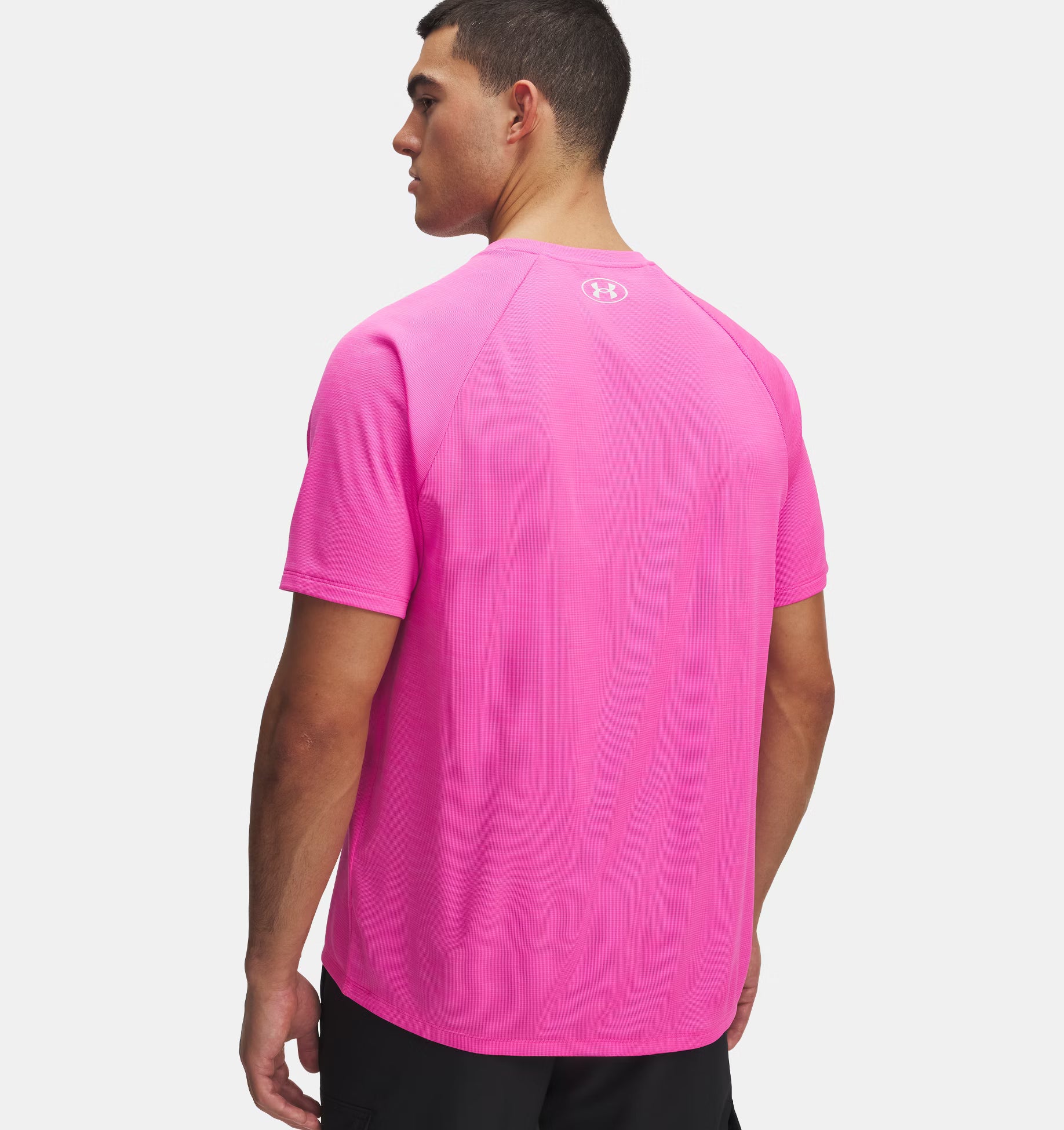 Camiseta Tech Textured Hombre Rebel Pink
