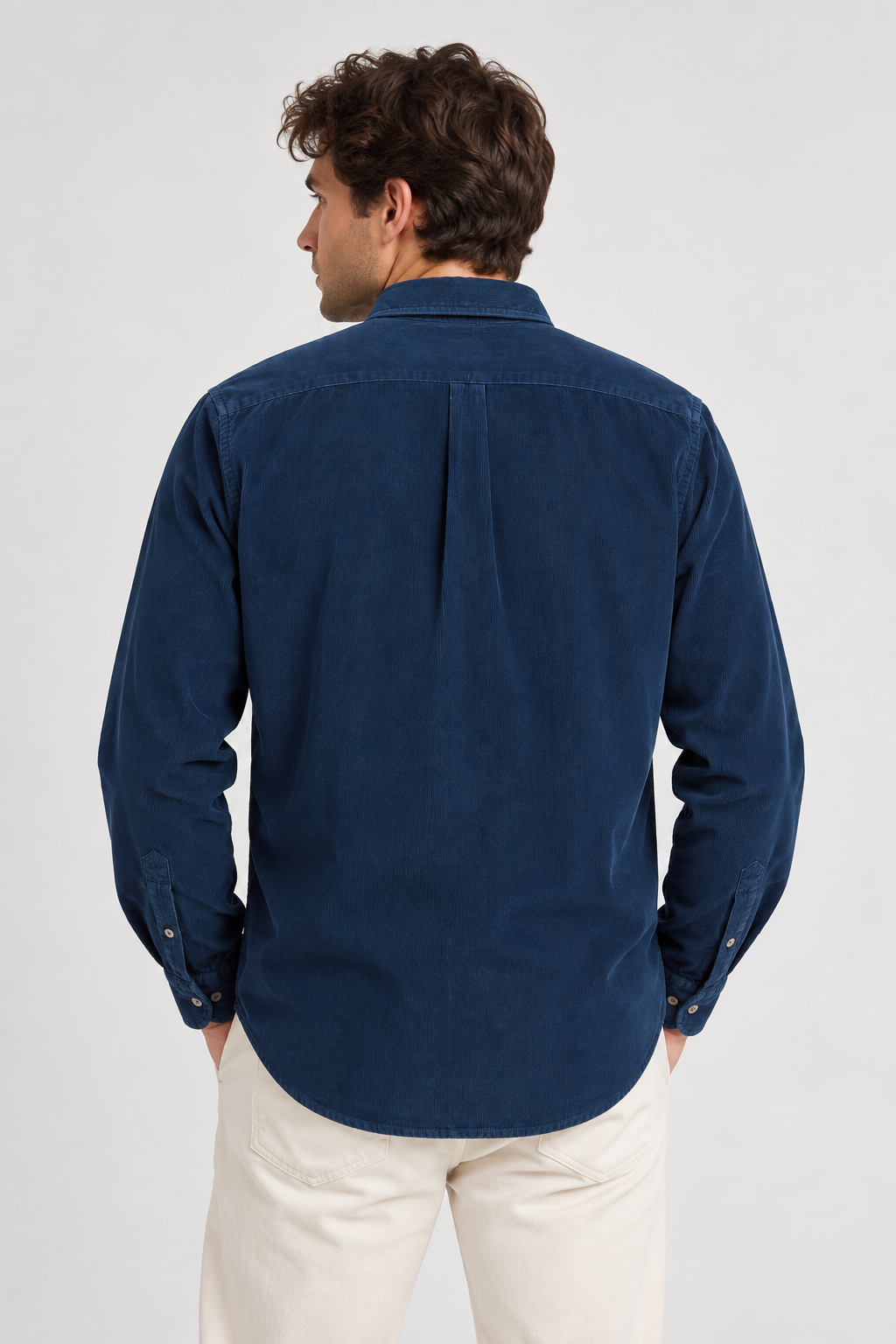 Bradvetc Corduroy Mannen Overhemd