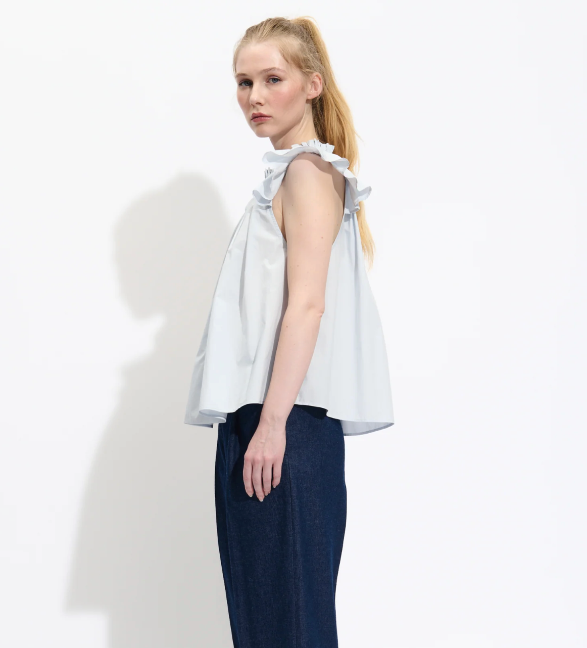 Camicia Mykonos Donna Light Blue