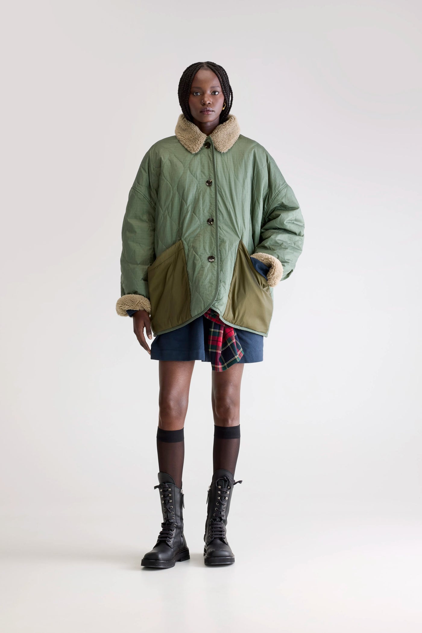 Frau Hampton Jacke Eucalyptus