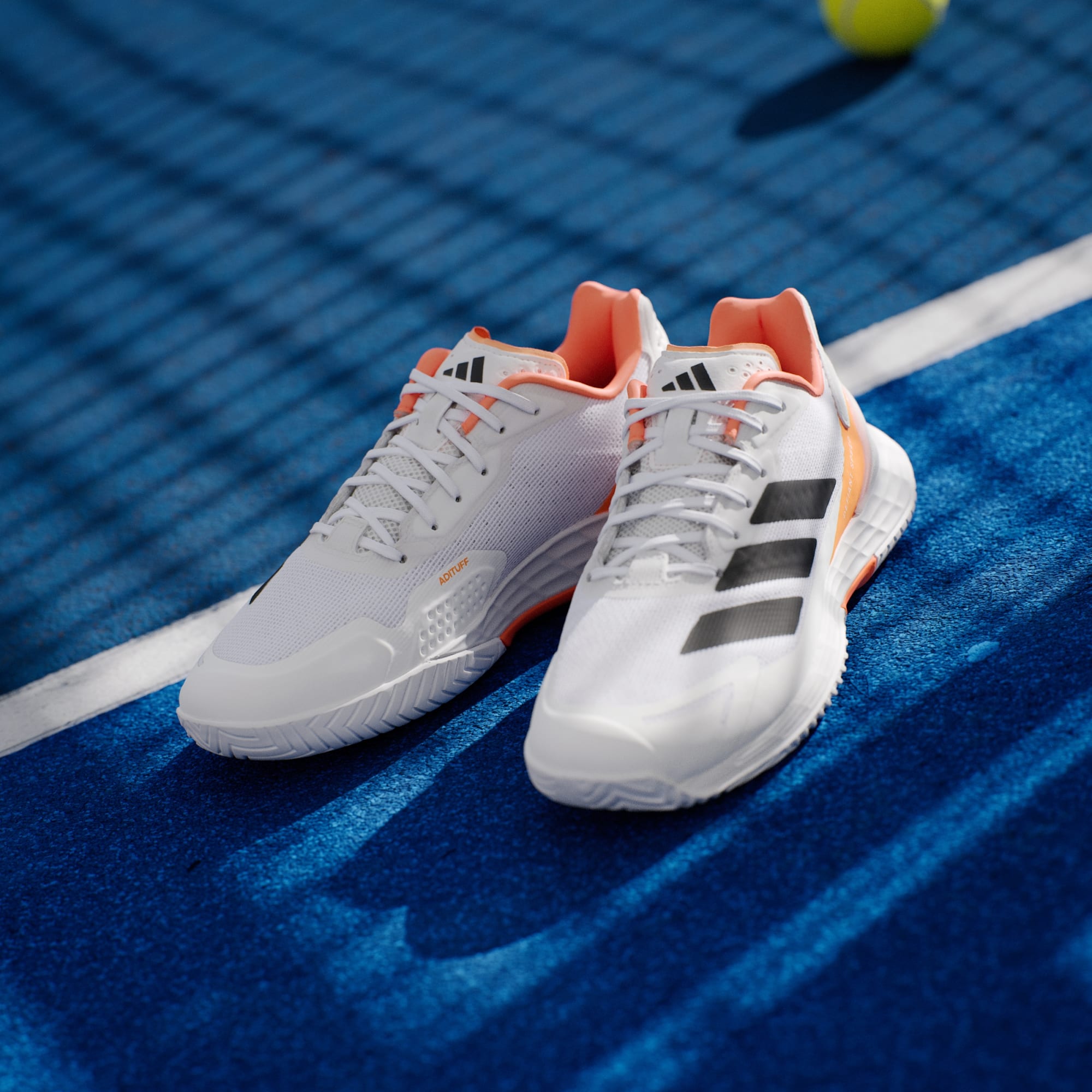 Zapatos de tenis Defiant Speed 2 Hombre Cloud White/Core Black/Lucid Orange