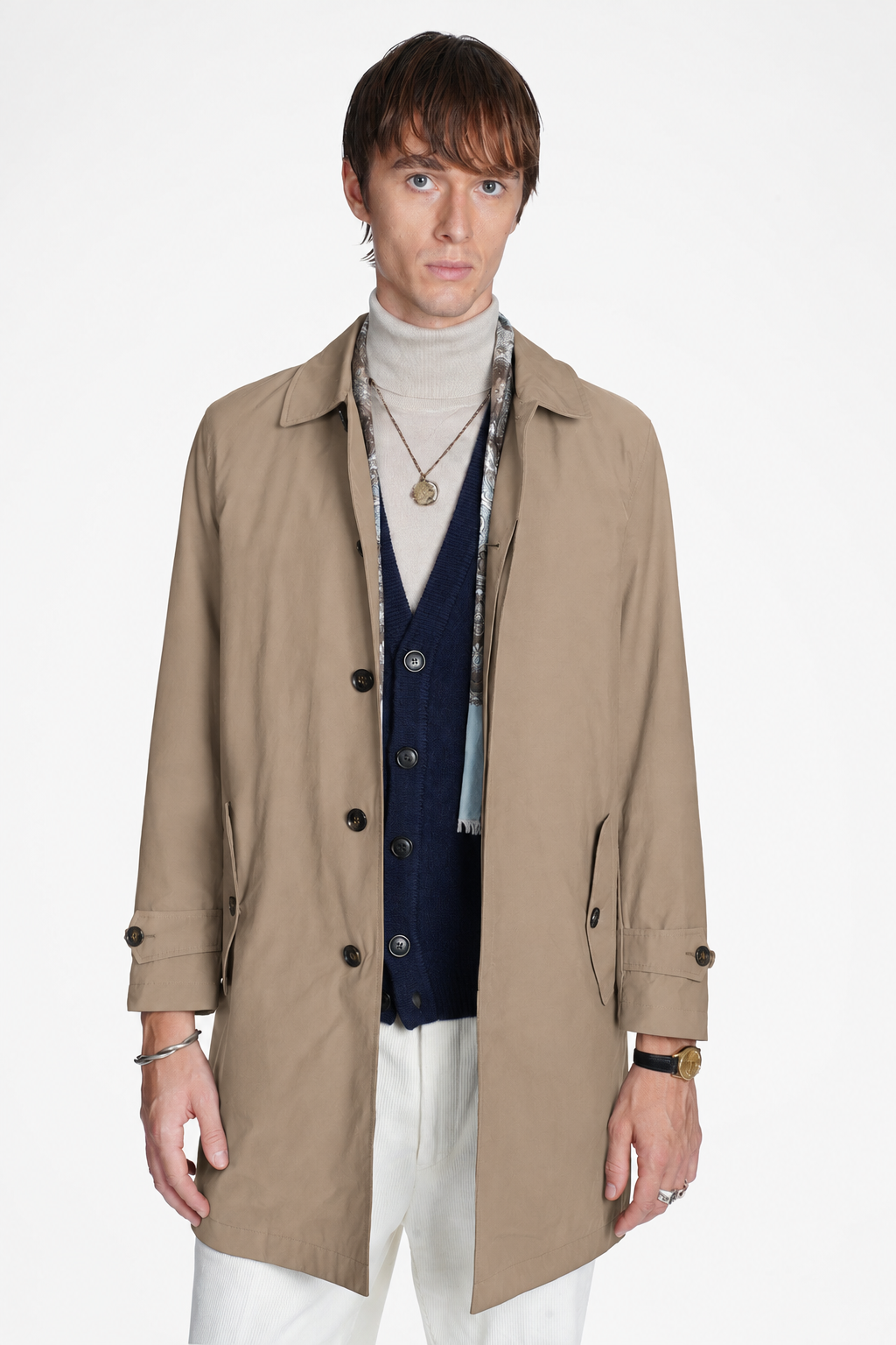 Manteau G10 Detachable Homme Tan