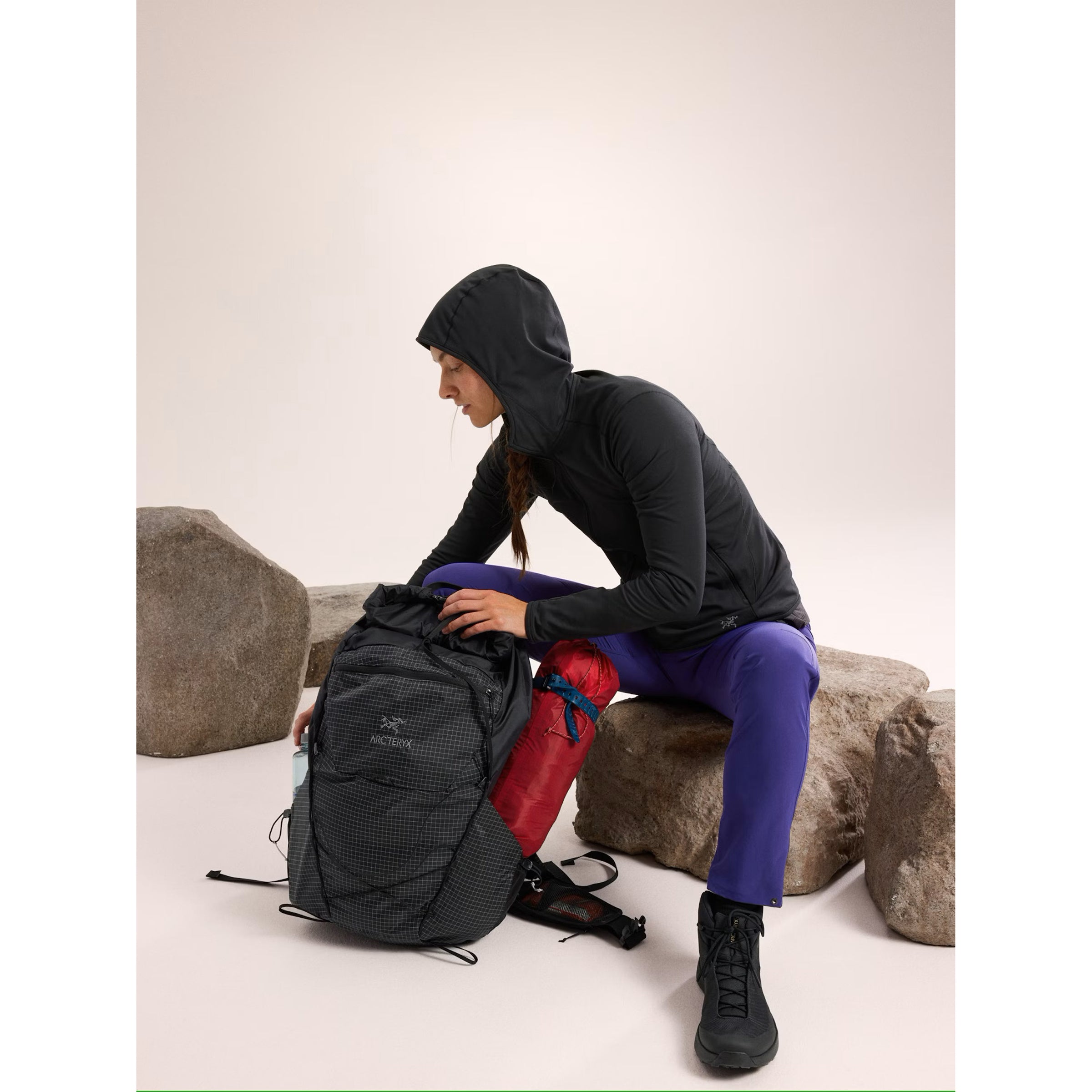 Maglia Kyanite Lightweight Hoody Donna Black