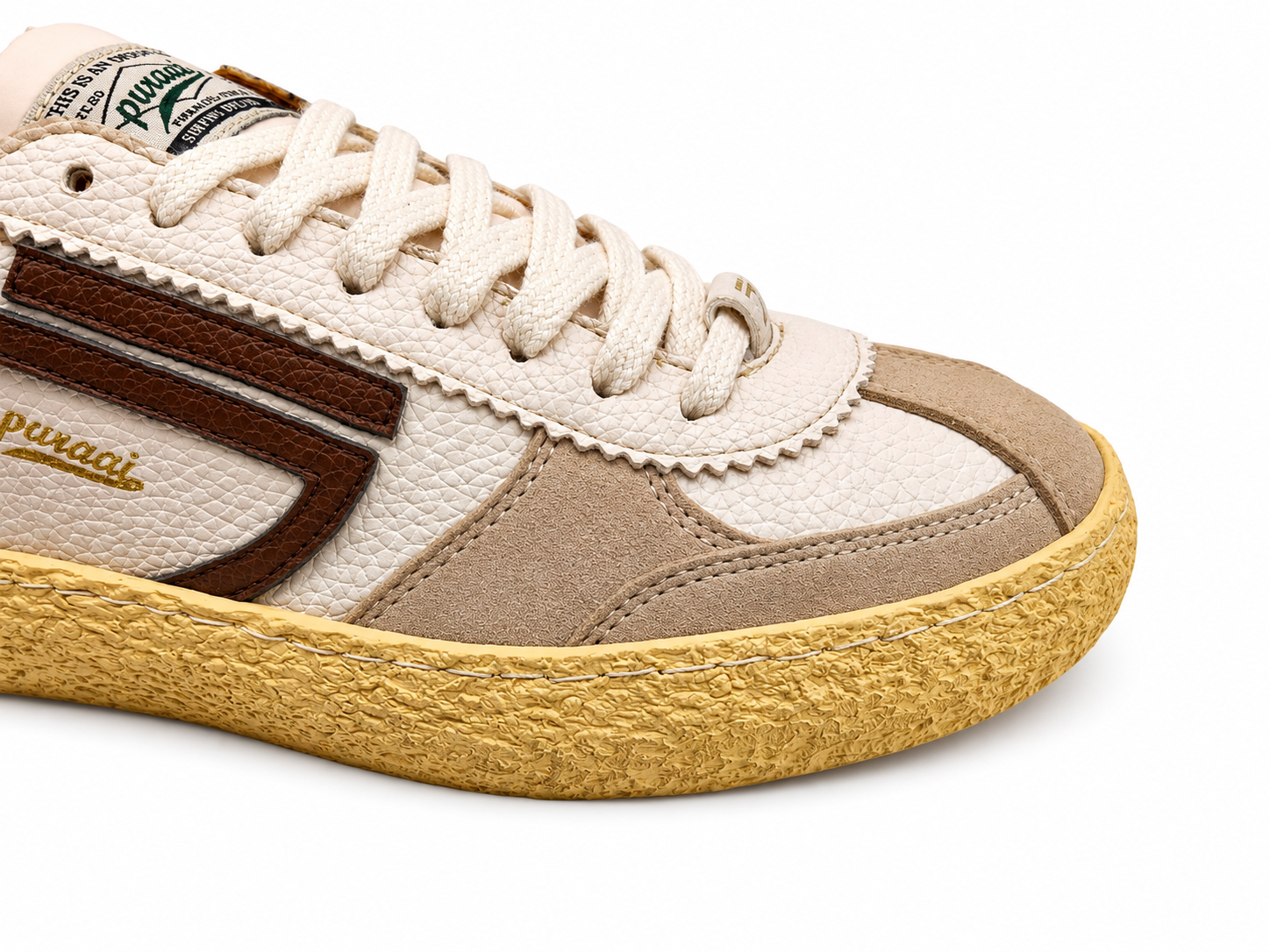 Mann Vintage Schuhe Cognac