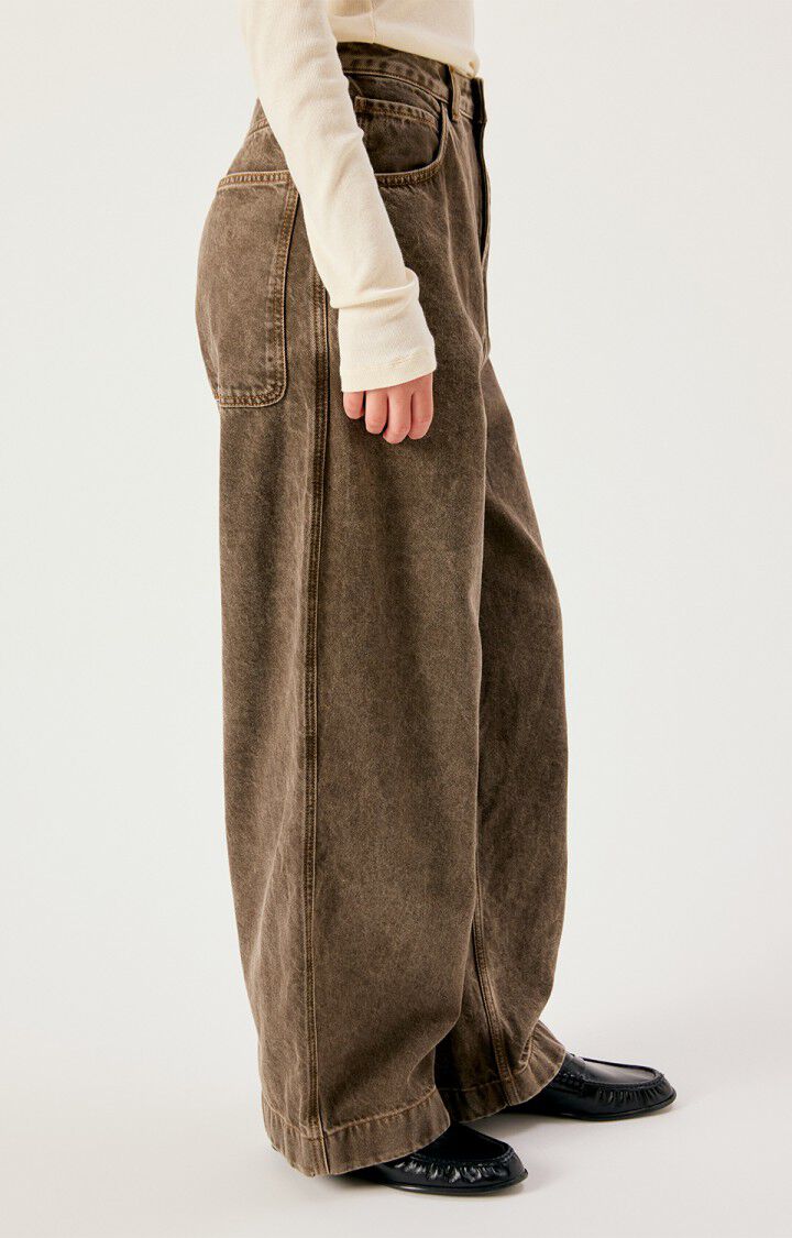 Pantaloni Oshow Loose Donna Stone Brown