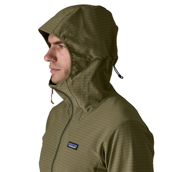 Chaqueta R1 TechFace Hoody Hombre Basin Green