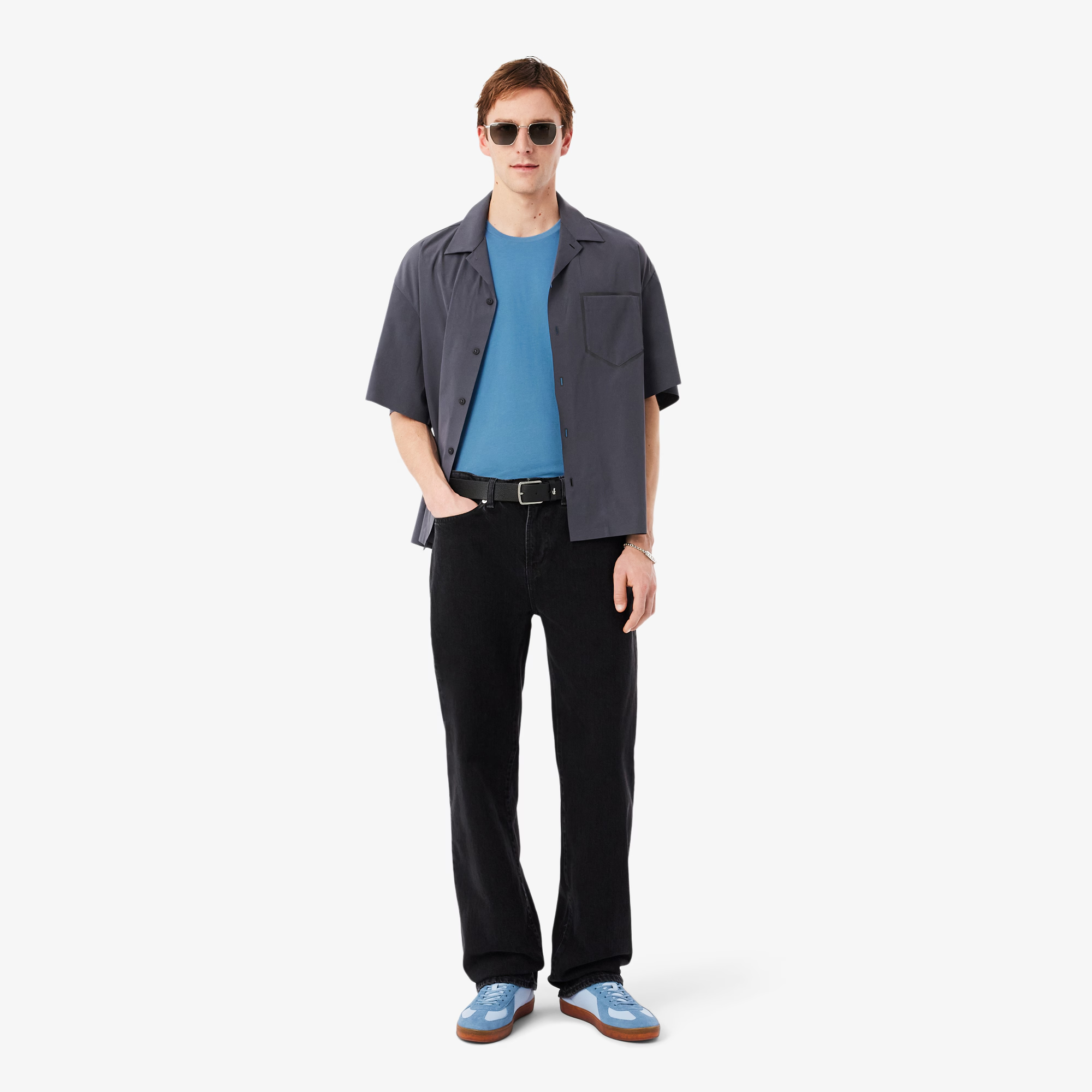 T-shirt Classic In Pima Uomo Oceano