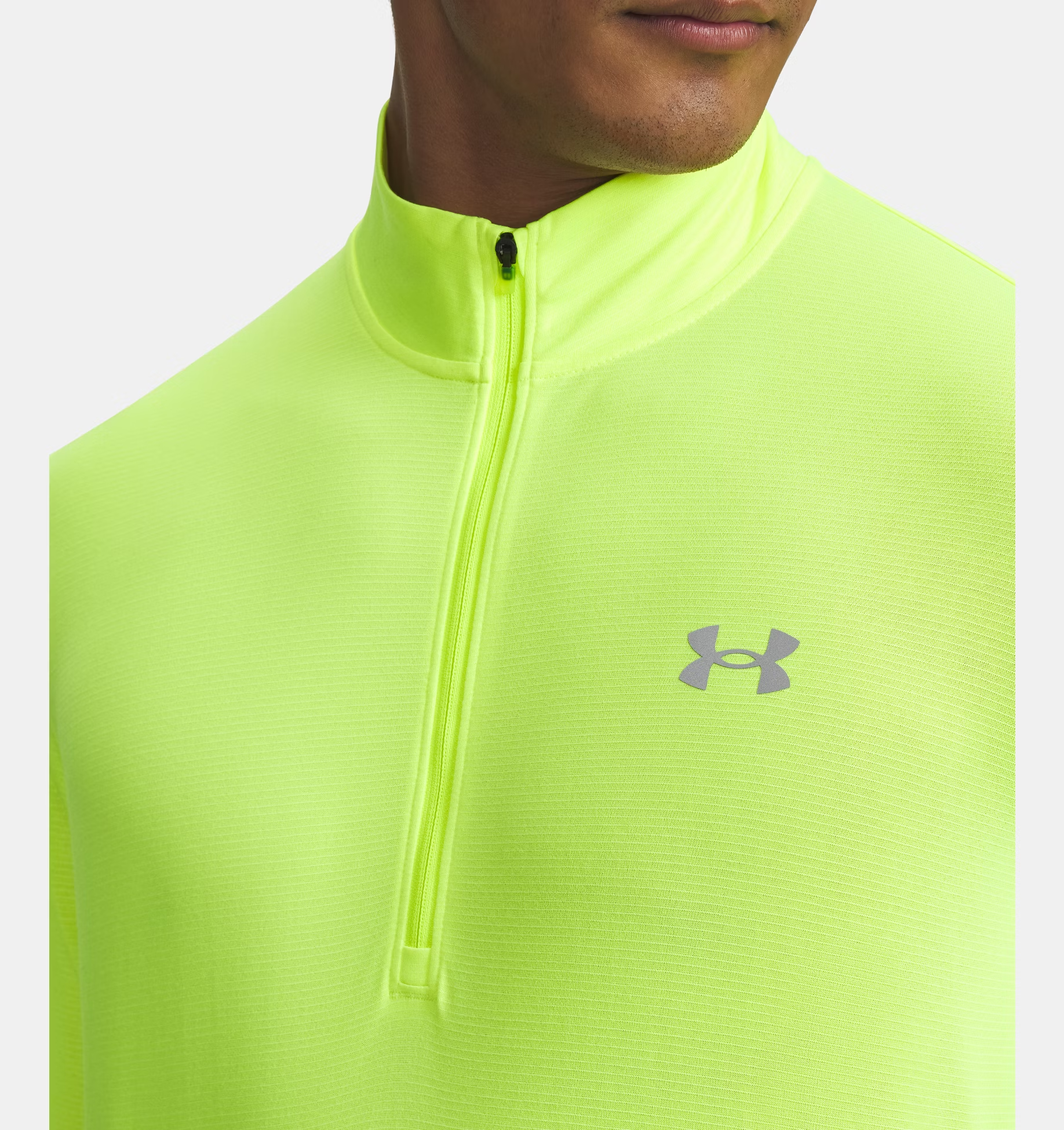Maglia Launch 1/4 zip Uomo High Vis Yellow