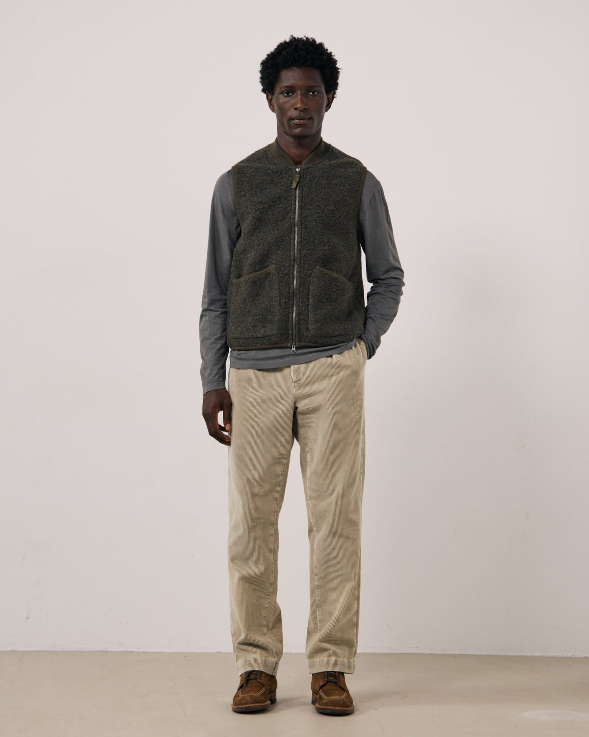 Gilet Boiled Uomo Army
