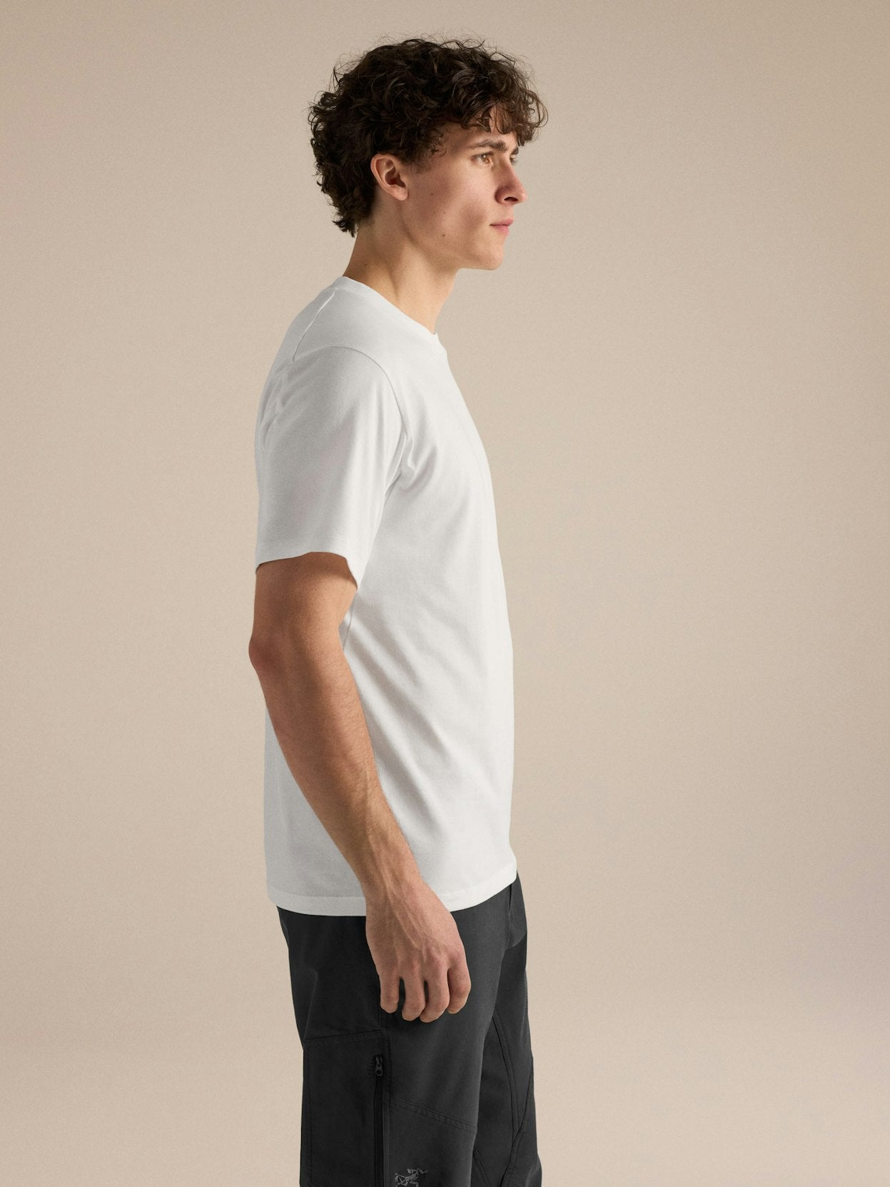Camiseta Kragg SL Cotton Hombre White Light
