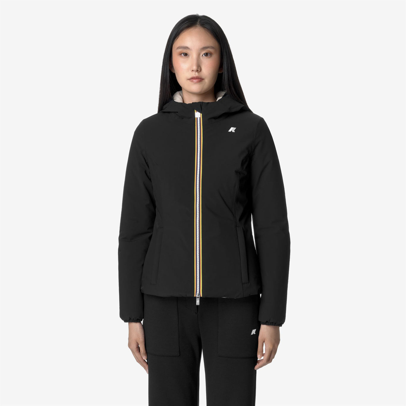 Chaqueta Lily Stretch Warm Double Mujer Black Pure/Beige Cashmere