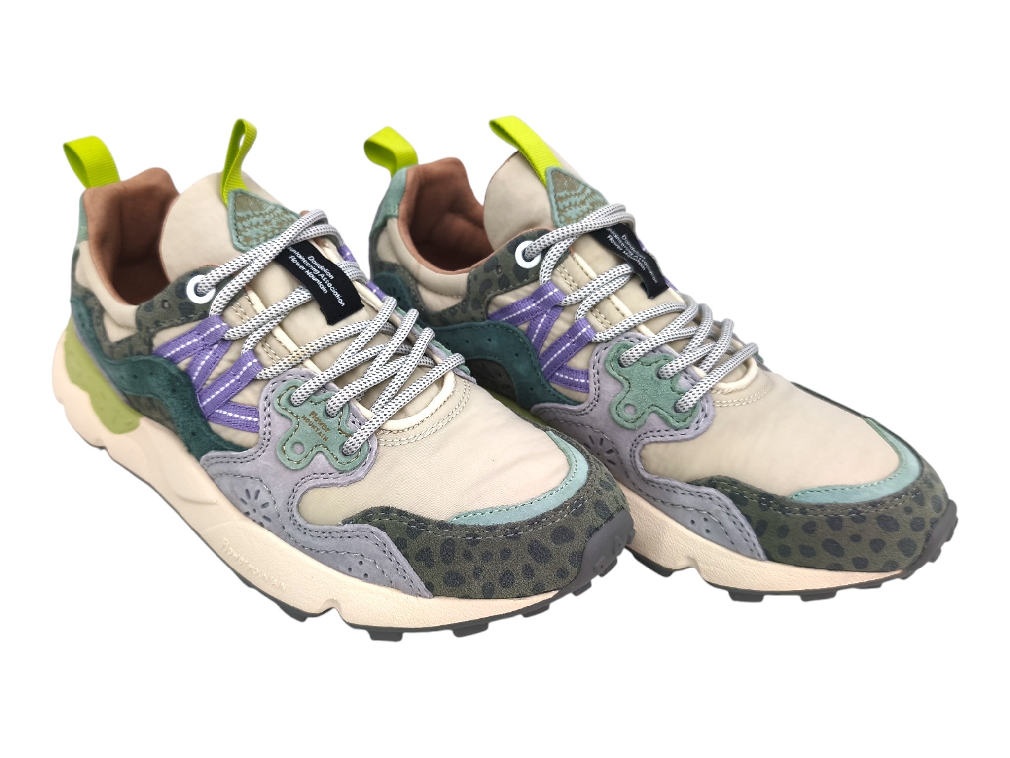 Scarpe Yamano 3 Animalier Donna Taupe/Green Bottle