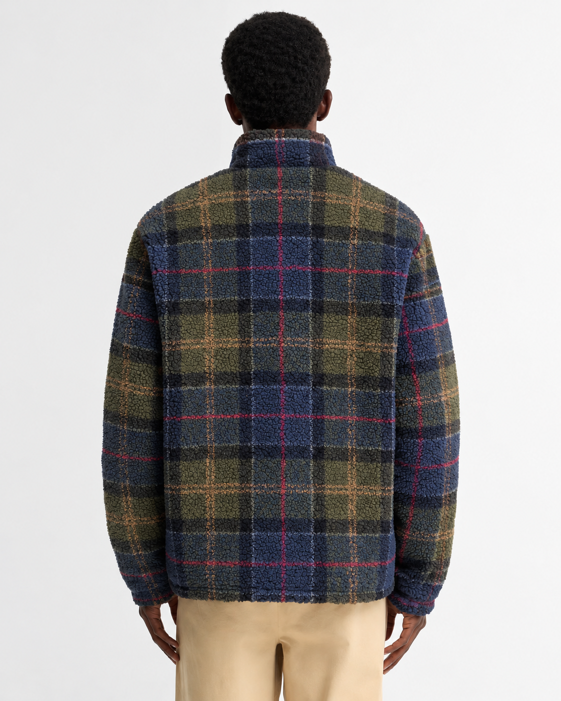 Barbour | Mann Flece Zip Through Pullover Shadow Classic Tartan