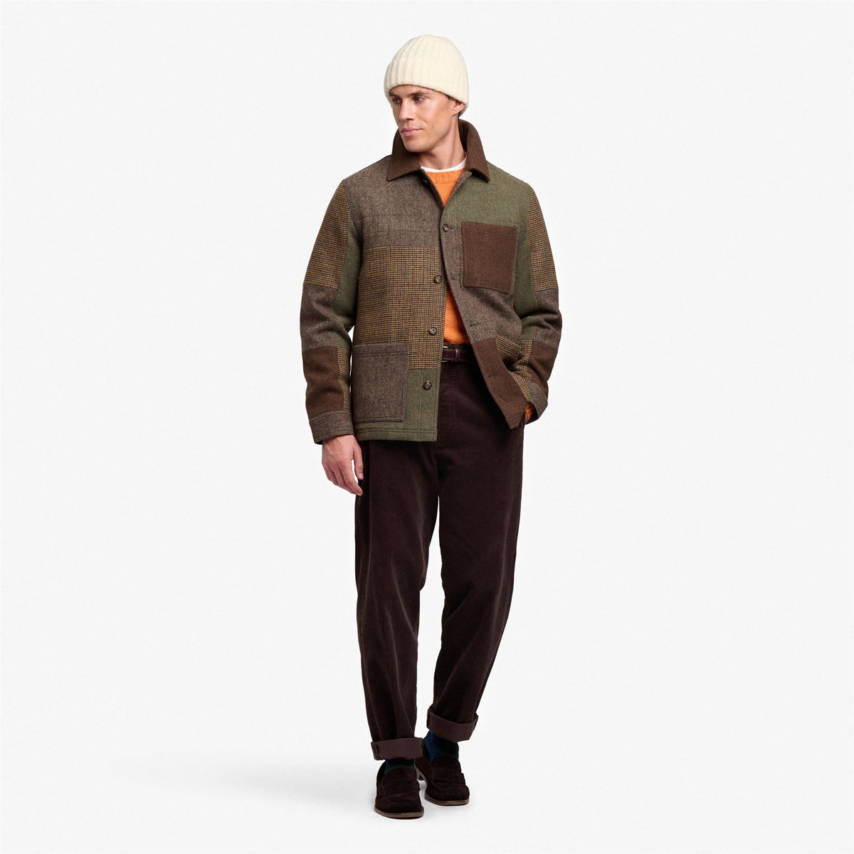 Giacca Dorr Patchwork Brown Multicolor