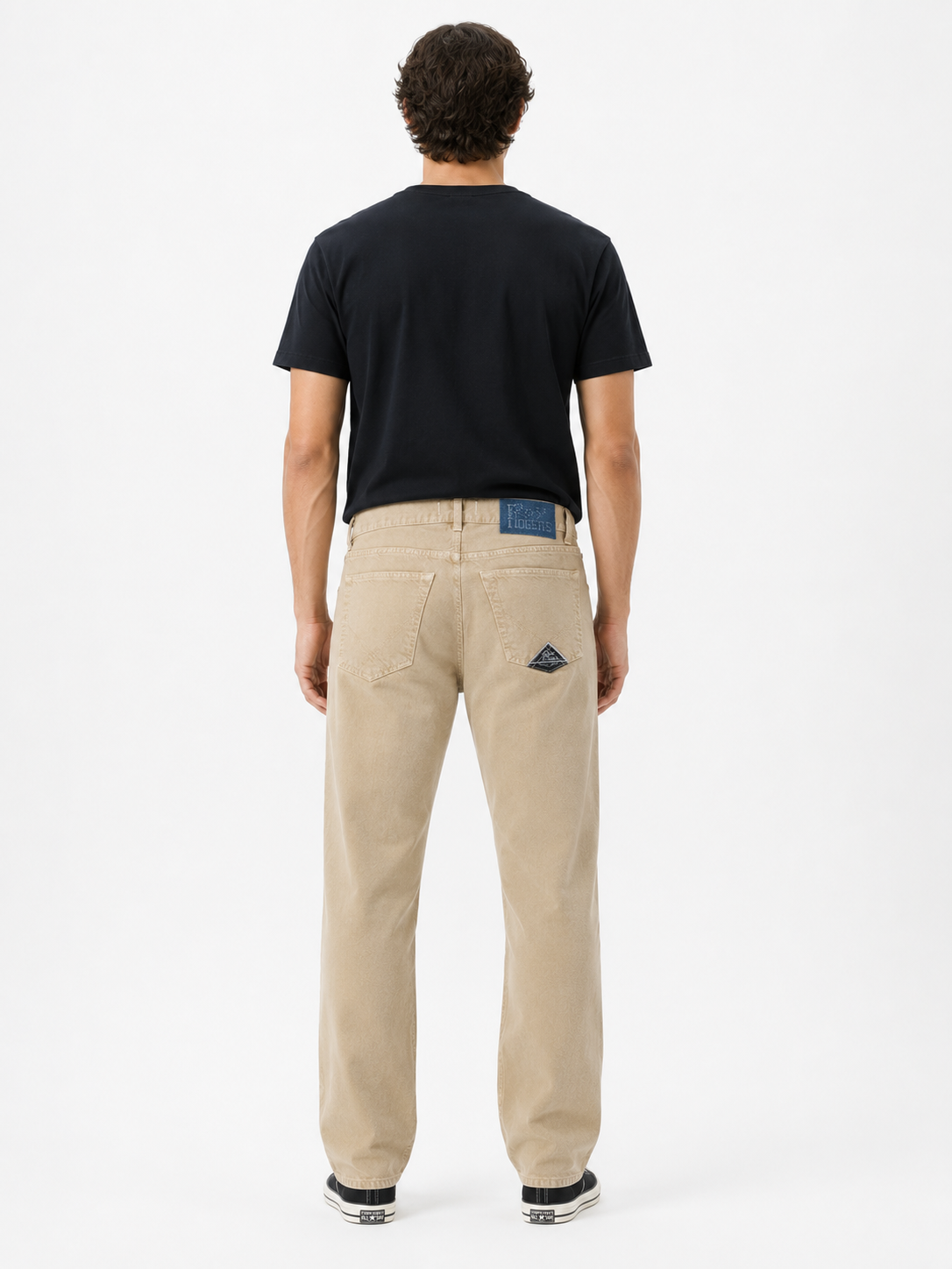 Pantalon Cult Wide Beige Hombre Mineral Dyed Beige